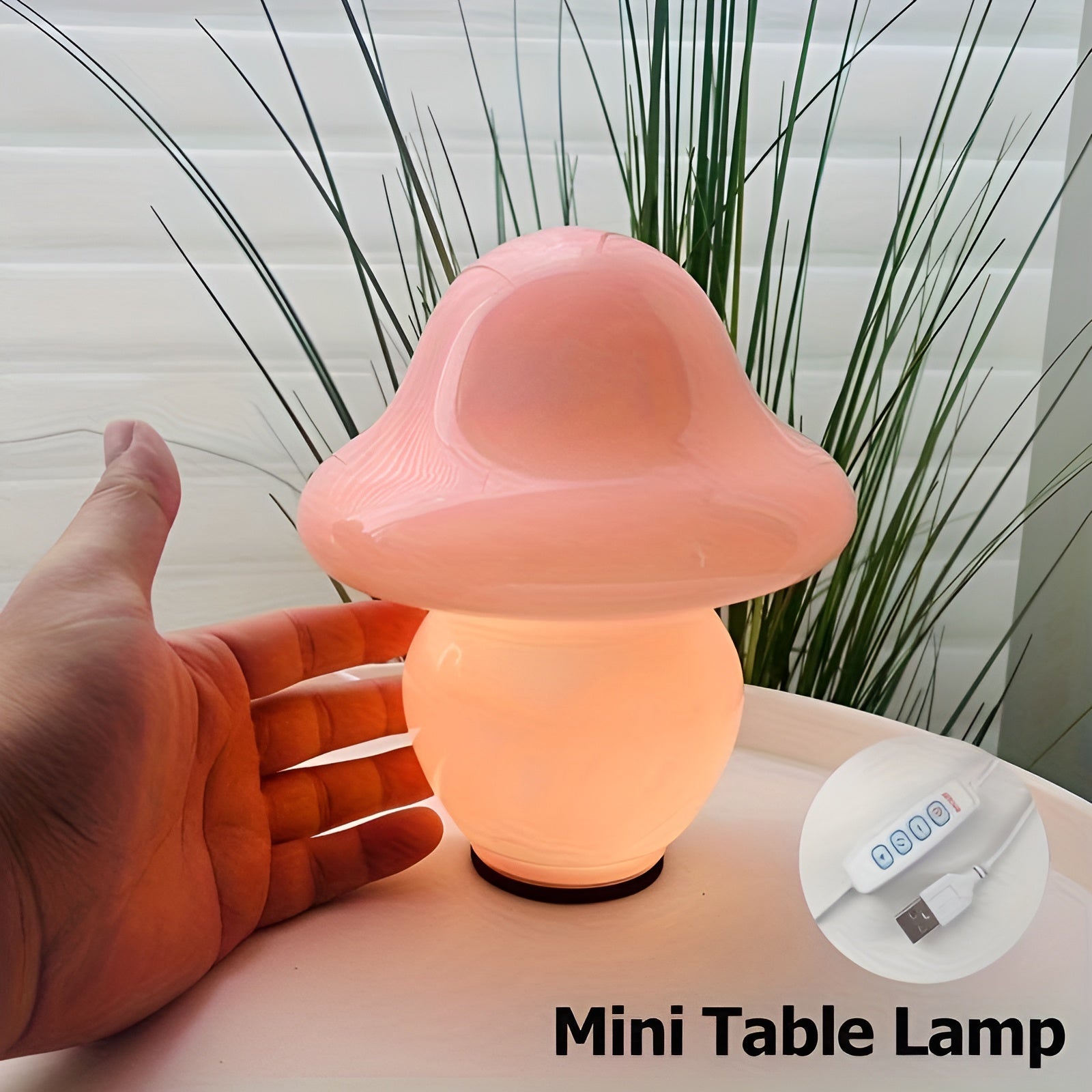 MushroomDream Lamp - Dekorative Mini-Pilz-Atmosphäre-Glaslampe Elegare