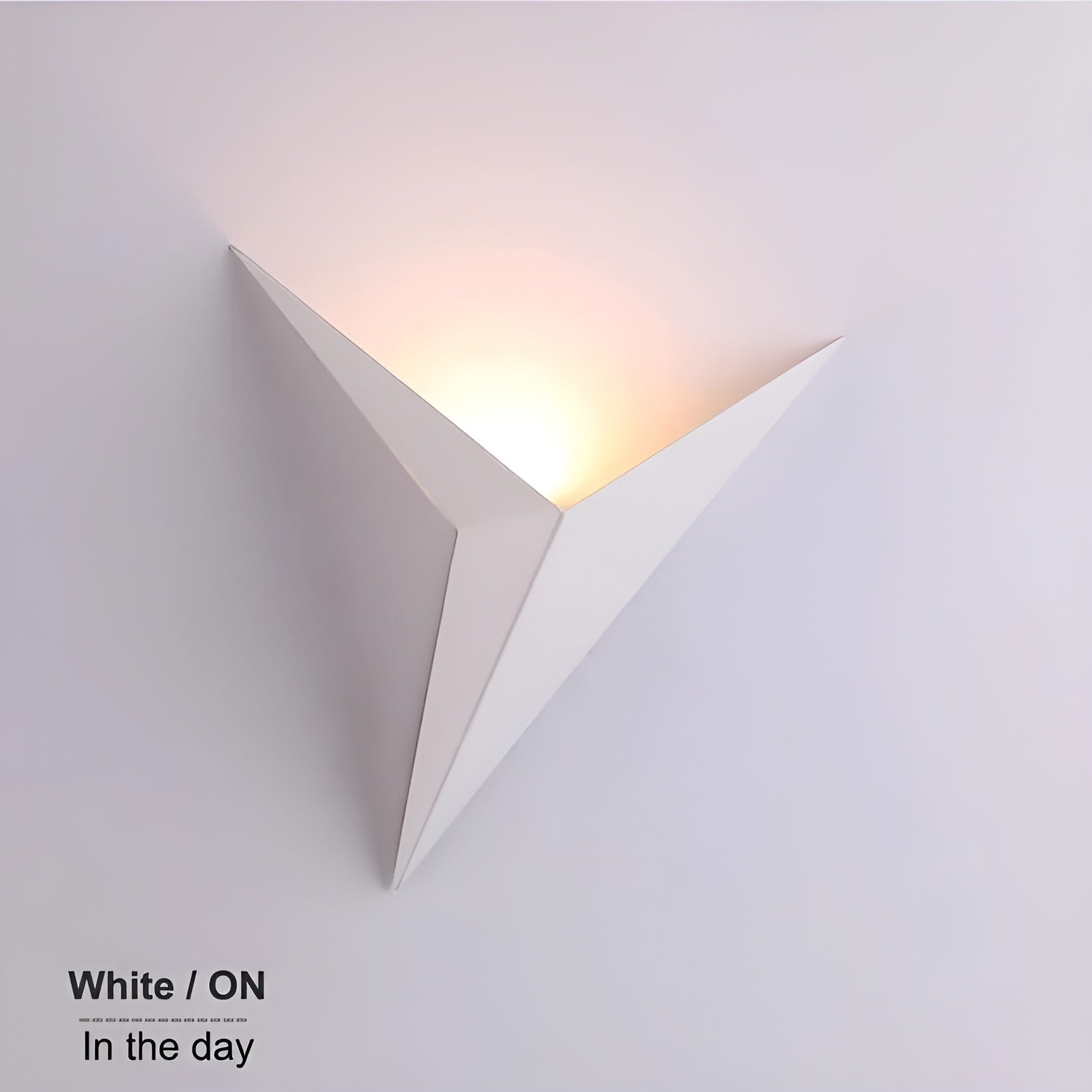 OrigamiGlow Light - Minimalistische Origami-Dreiecksform LED-Wandlampen Elegare