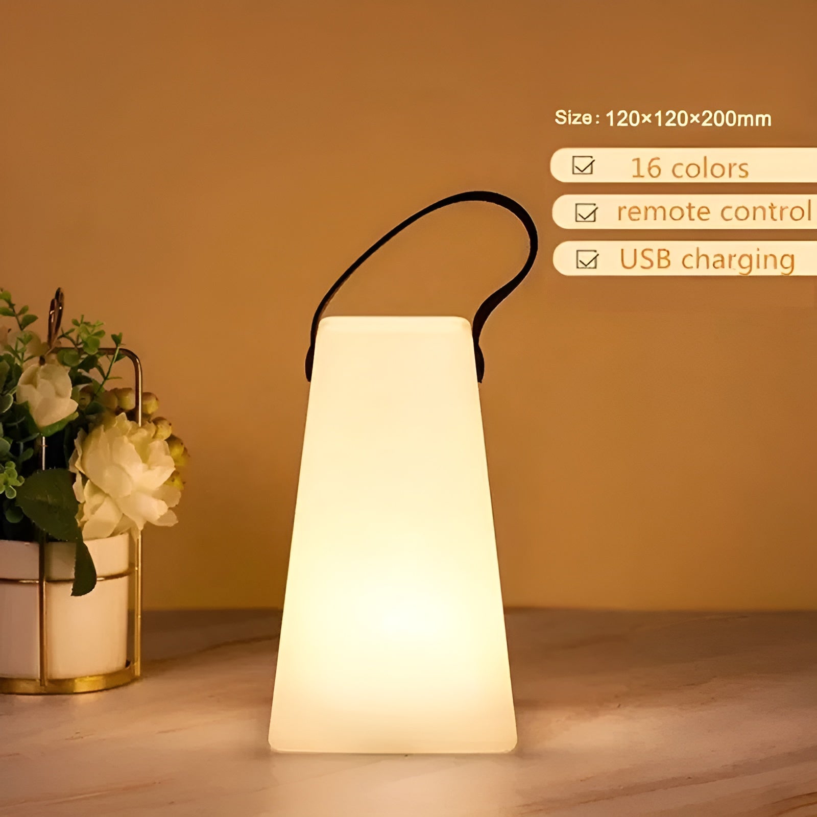 LuminaFusion Lampe - Tragbare Wasserdichte Kabellose Tischlampe Elegare