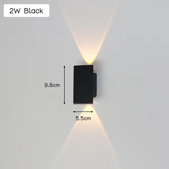 LuxeWall Light - Eigentijdse Weerbestendige Aluminium LED Wandlamp Voor Buiten