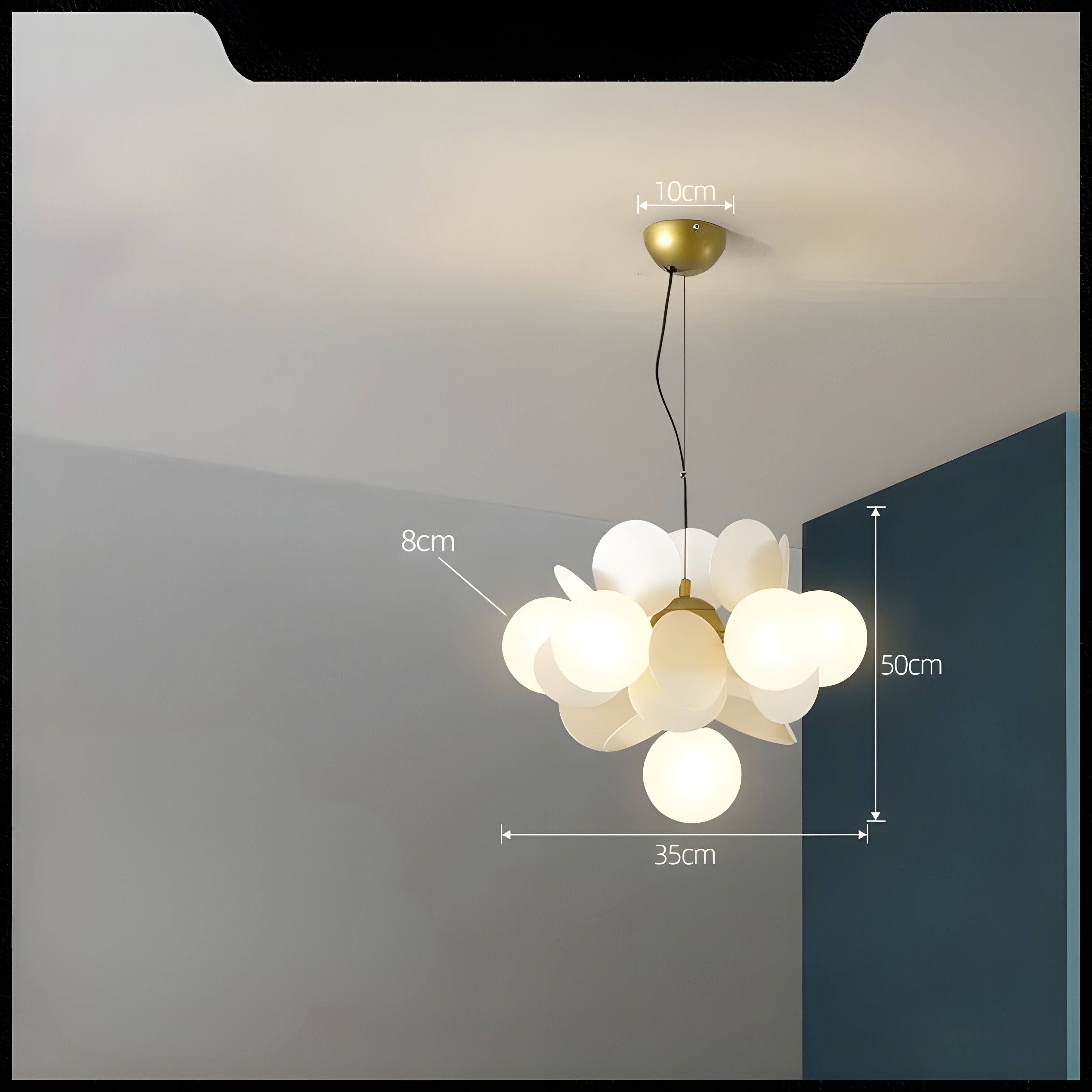 GlossyDream Light - Decoratieve Hanglamp van Glas