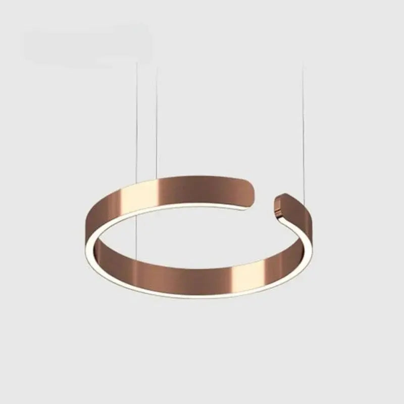 RingShine Chandelier - Scandinavische Ronde LED Hanglamp met Dimbare Verlichting - Velari - VLP086