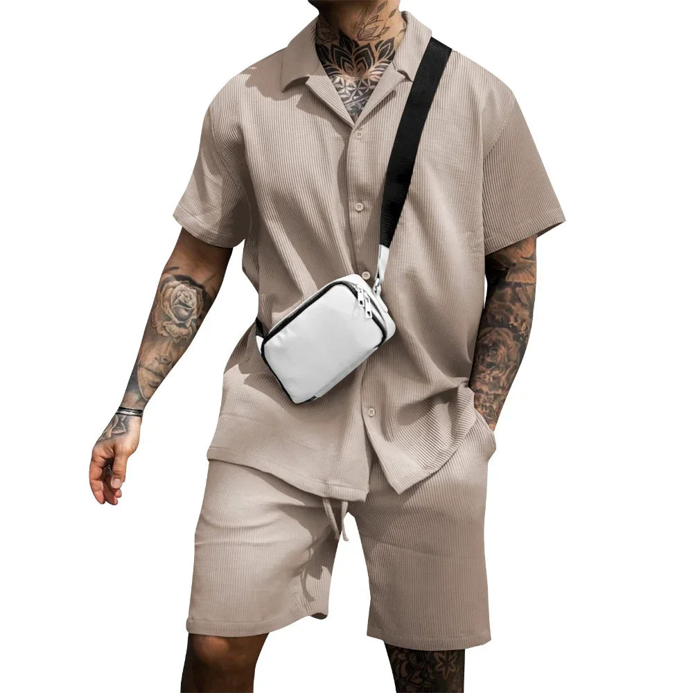 Erik Set - Stilvolles Sommer-Set für Herren (Shirt + Shorts) Elegare