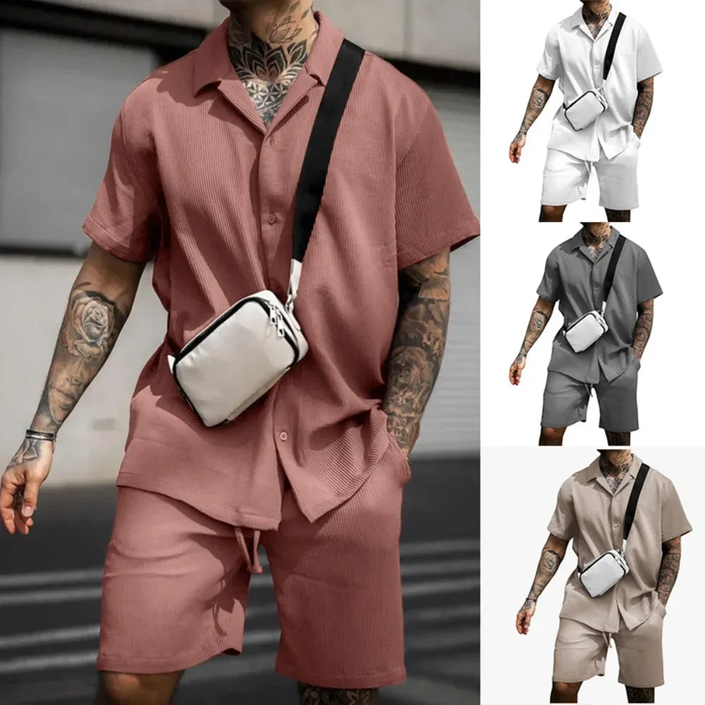 Erik Set - Stilvolles Sommer-Set für Herren (Shirt + Shorts) Elegare