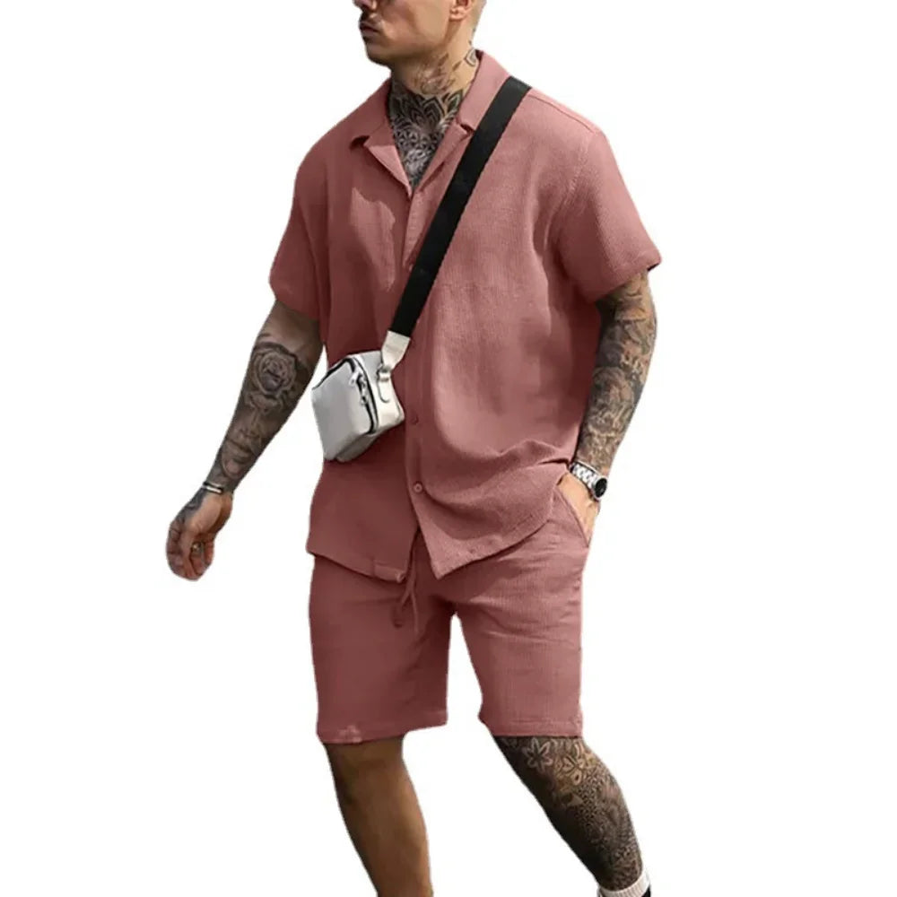 Erik Set - Stilvolles Sommer-Set für Herren (Shirt + Shorts) Elegare