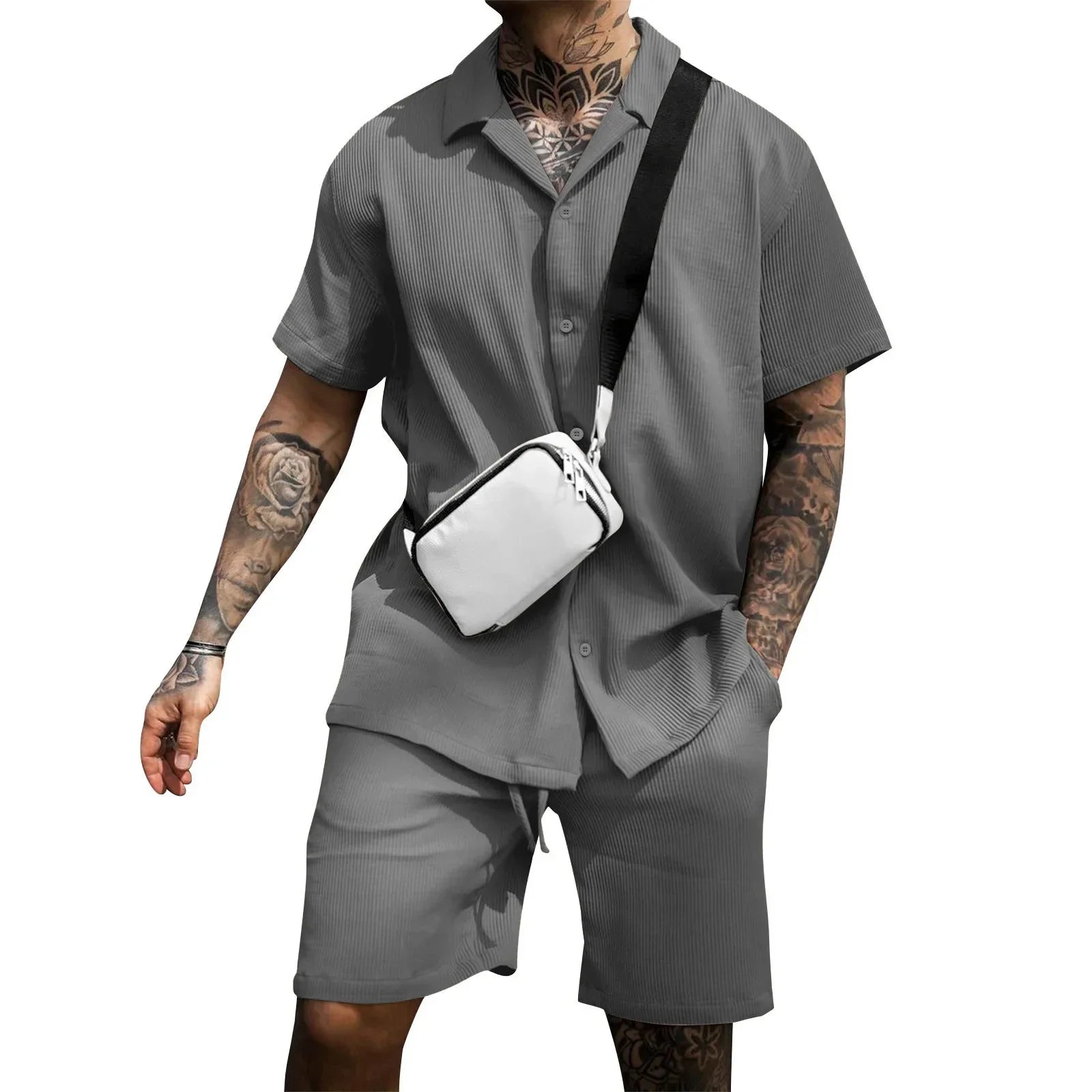 Erik Set - Stilvolles Sommer-Set für Herren (Shirt + Shorts) Elegare