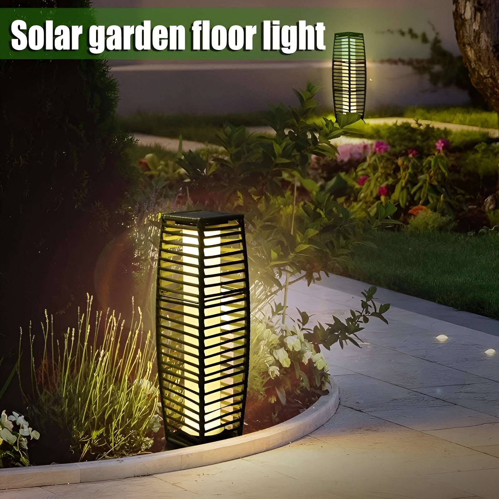 OutdoorShimmer Light - Vielseitige Solar-Außenbodenlampe Elegare