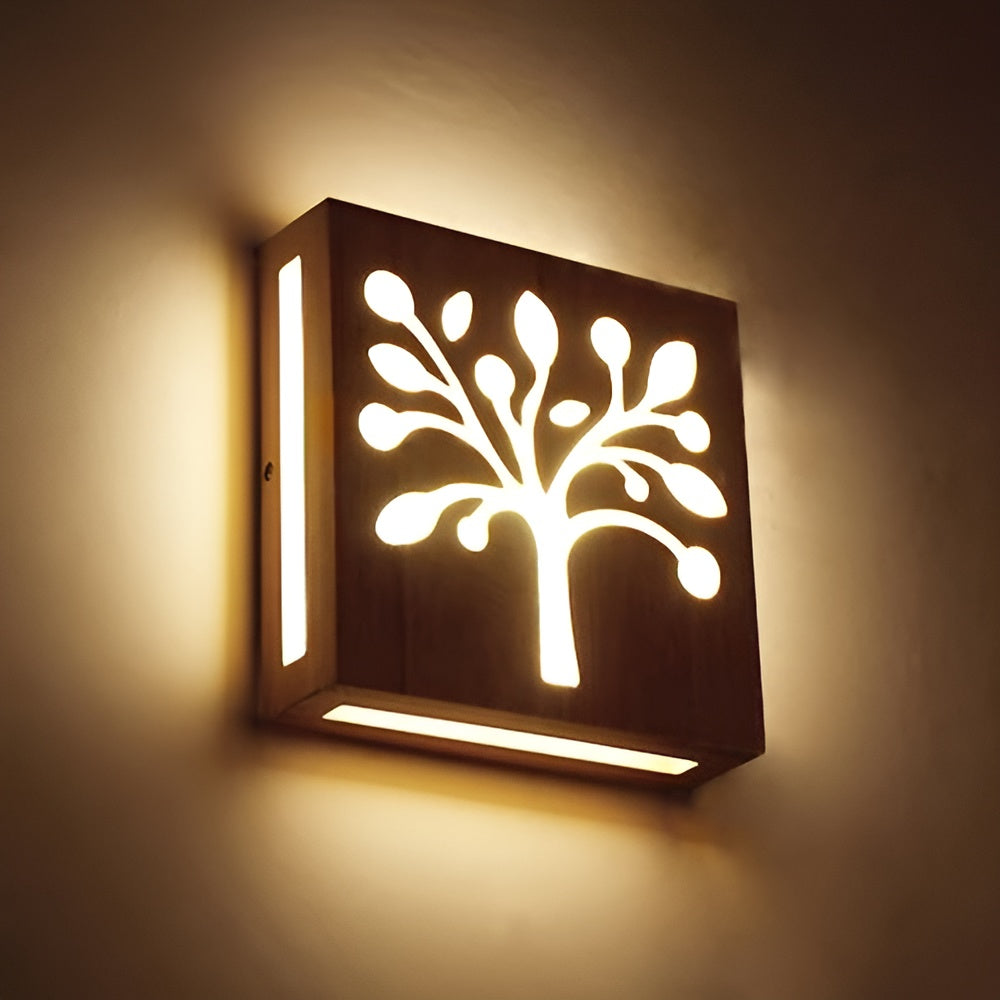 LumoWood Light - Moderne LED Houten Wandlamp