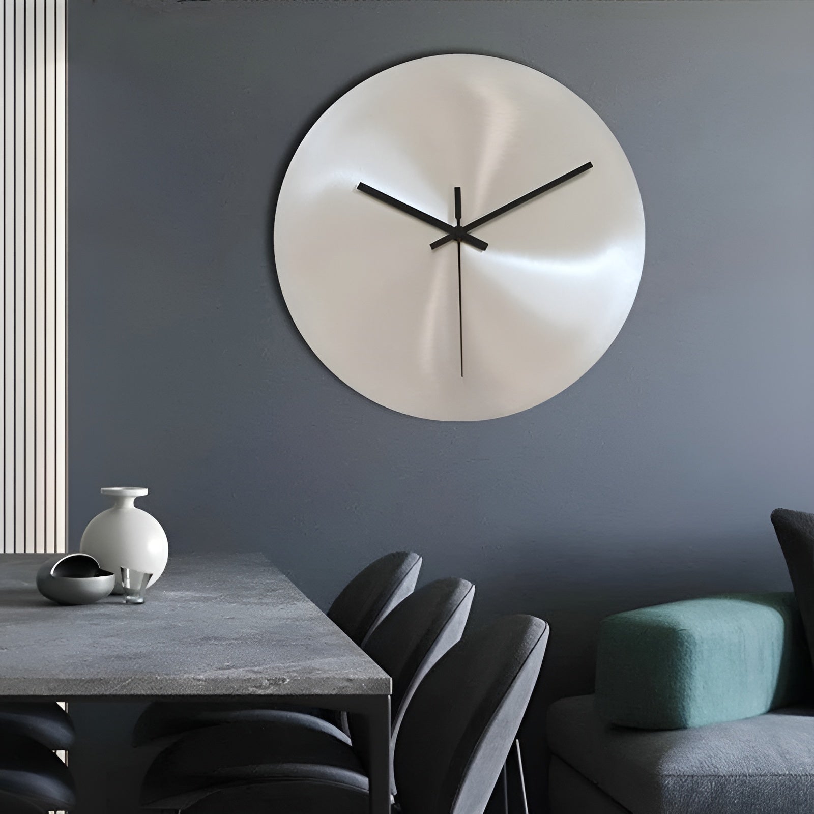 SteelTime Clock - Stijlvolle Stalen 3D-Wandklok