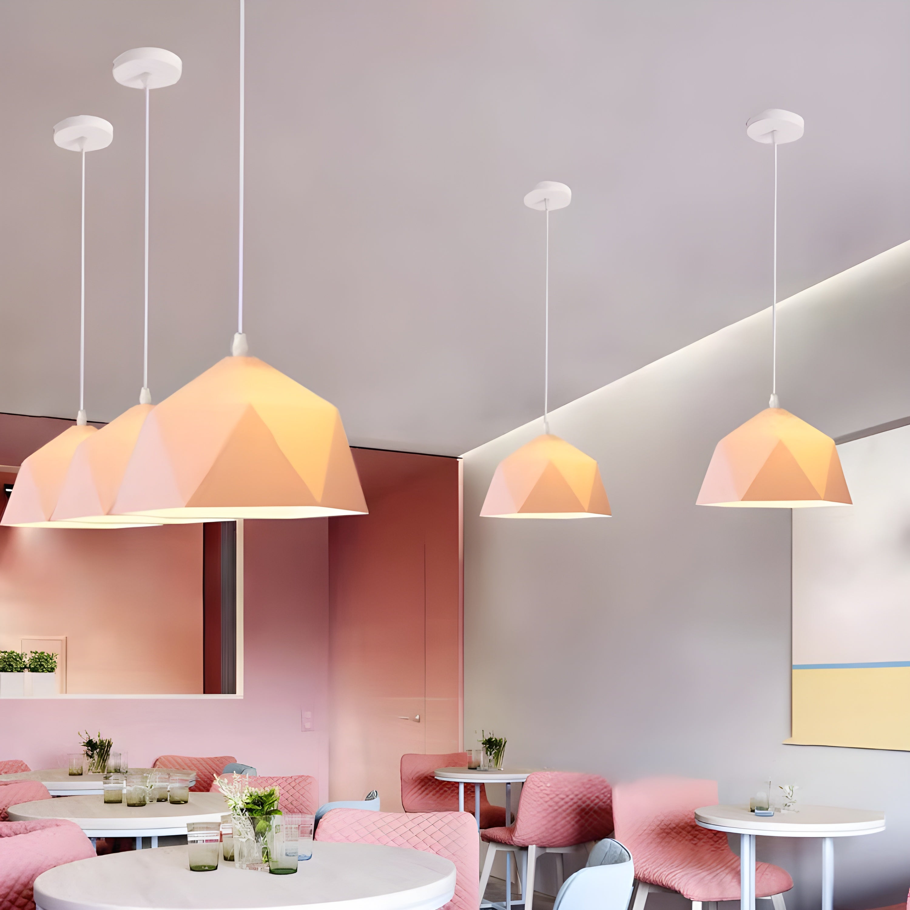 MacaronVibe Light - Moderne Macaroon IJzeren Hanglamp