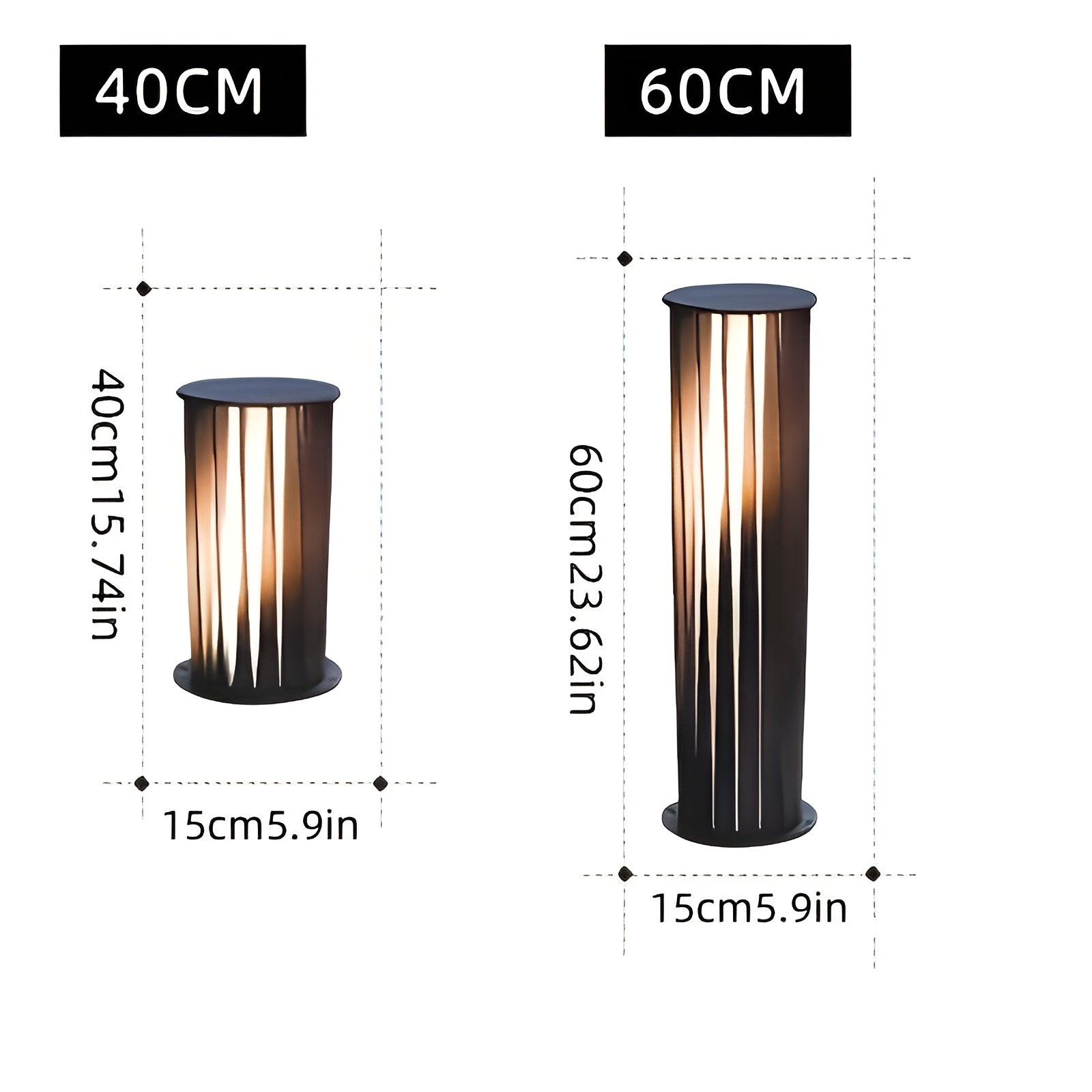 SolarFlare Light - Solarbetriebene Metall-Außen-LED-Leuchte Elegare