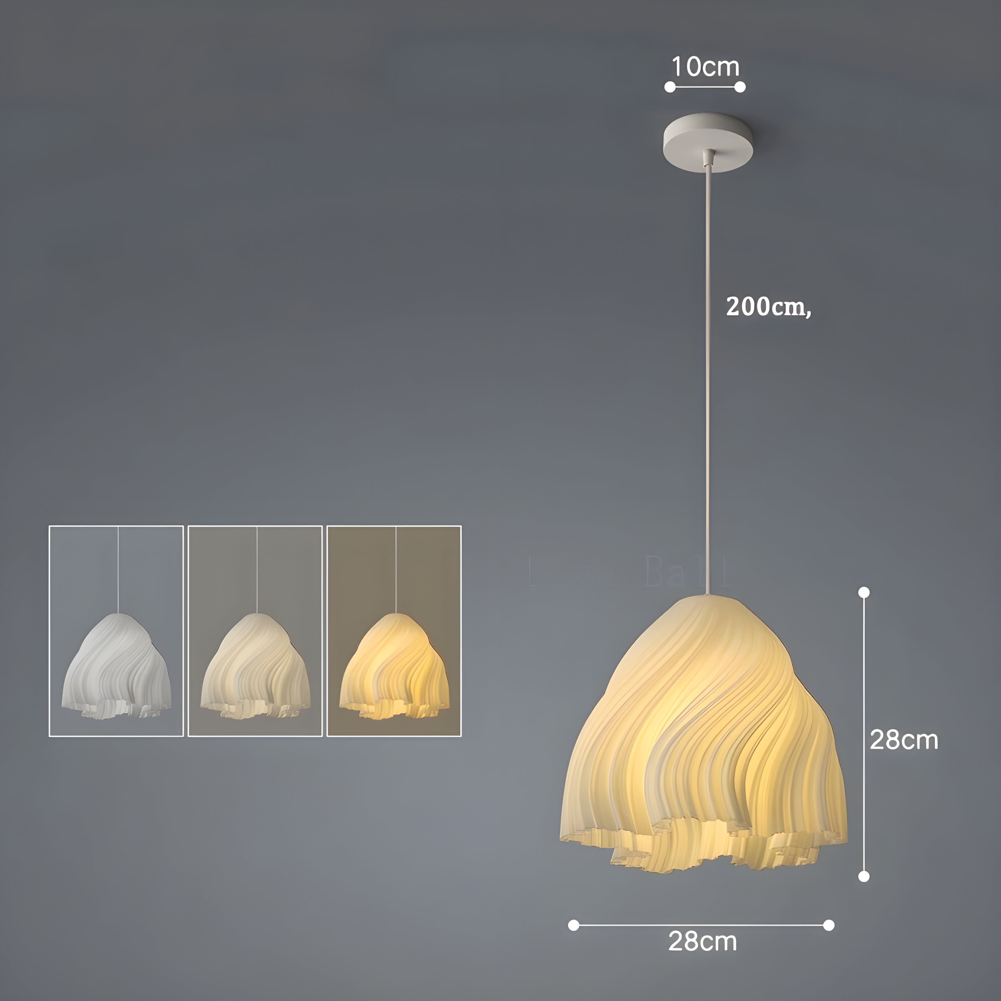 FloraBloom Light - Noordse 3D-Geprinte Bloem als Hanglamp