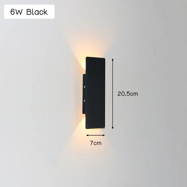 LuxeWall Light - Eigentijdse Weerbestendige Aluminium LED Wandlamp Voor Buiten