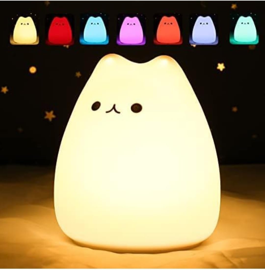 MeowGlow Lamp - Kitty Cute Silicone LED Night Light Elegare