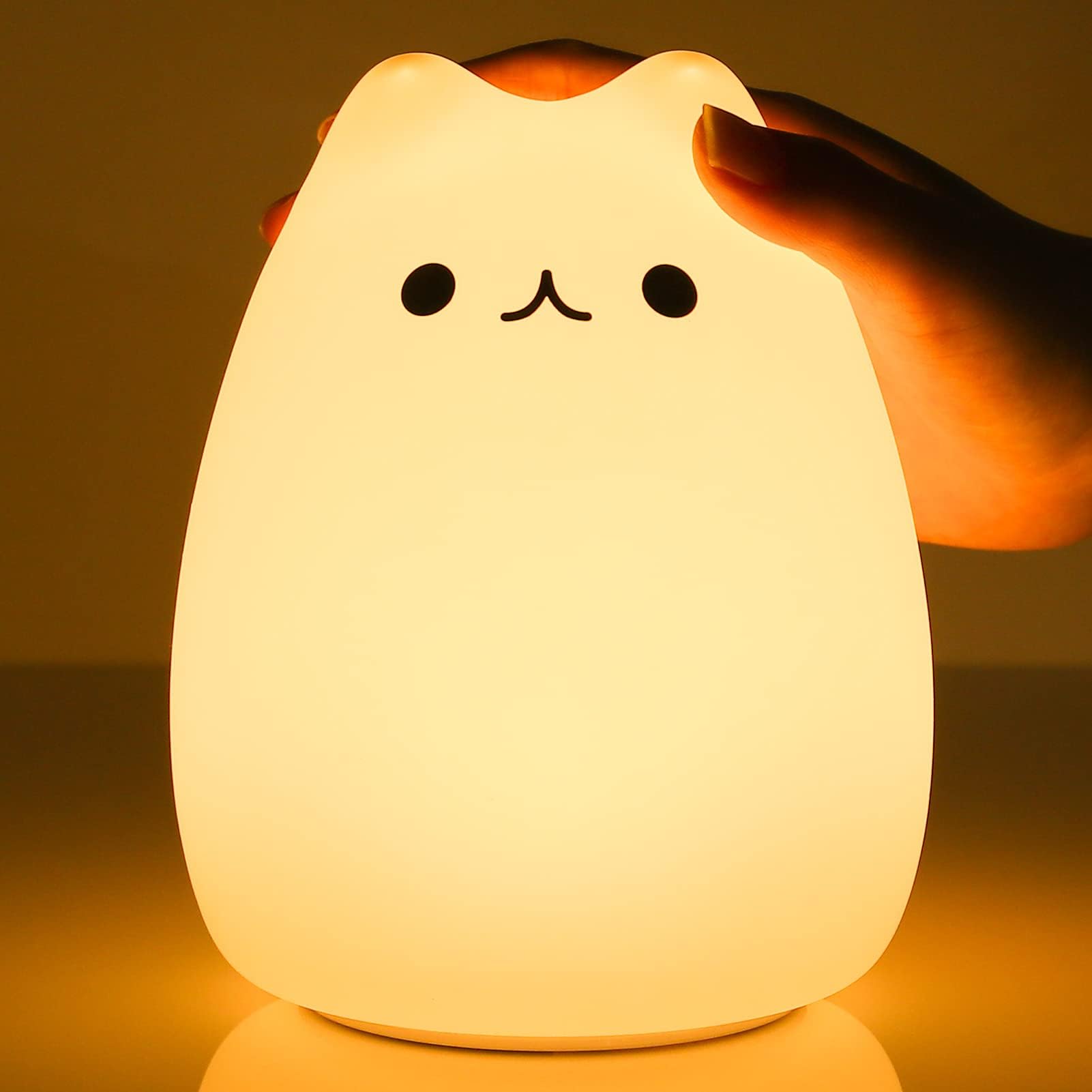 MeowGlow Lamp - Kitty Cute Silicone LED Night Light Elegare