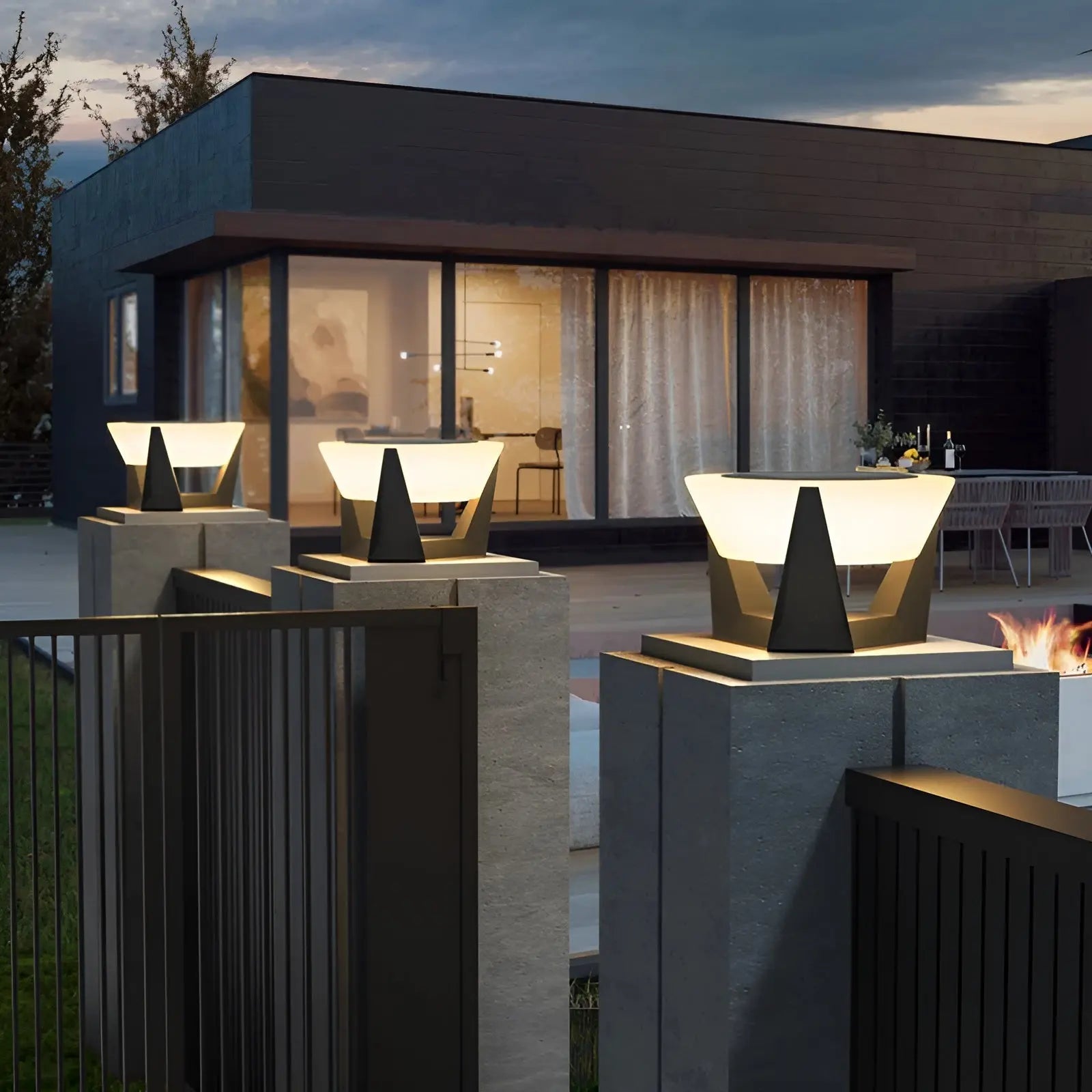 Luxe SolarGlow - Luxueuze Japanse tuinlamp op zonne-energie - Velari - VLP078