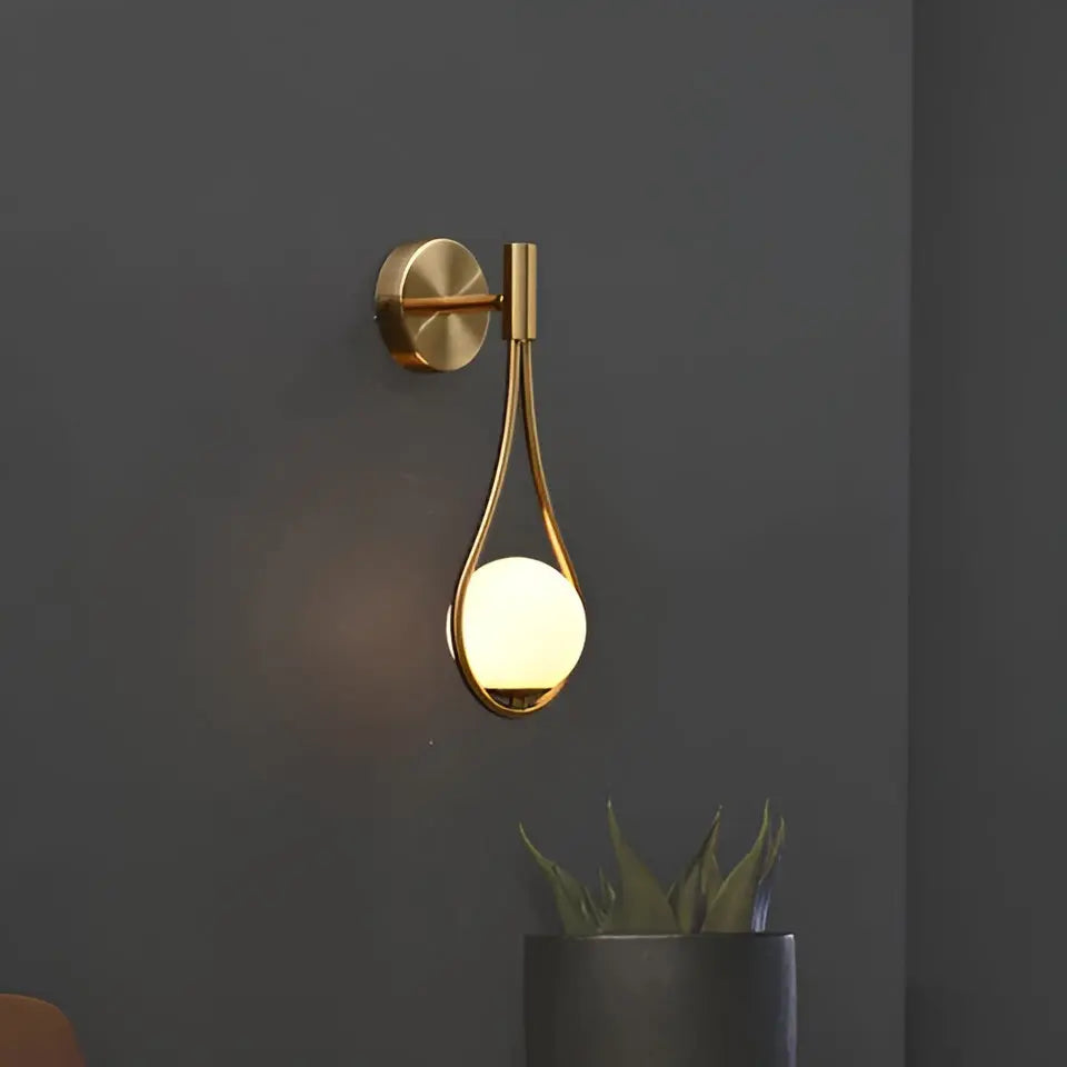 LumiSphere Lamp - Retro vintage LED Glazen Bol Wandlamp voor Minimalistische Schittering - Velari - VLP090