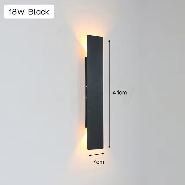 LuxeWall Light - Eigentijdse Weerbestendige Aluminium LED Wandlamp Voor Buiten