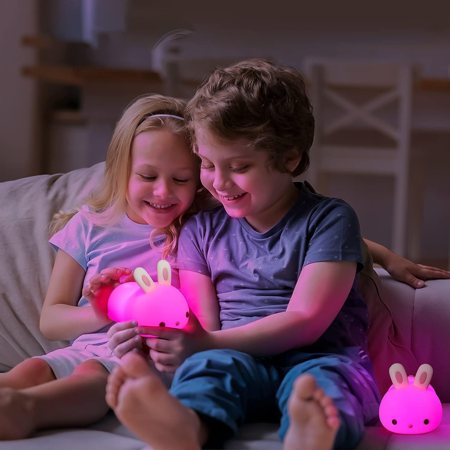 RabbitDream Lamp - Bunte Touch-Sensor-Rabbit LED-Nachtlampe Elegare