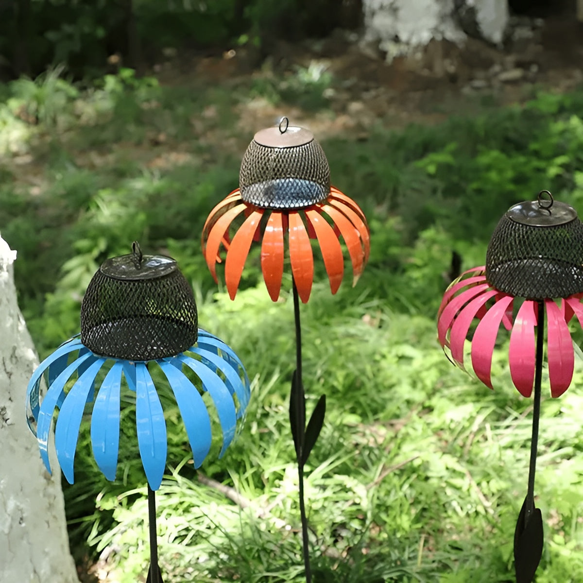 GardenGlow Futterstelle - Sonnenhut Vogelhaus Garten Deko Elegare