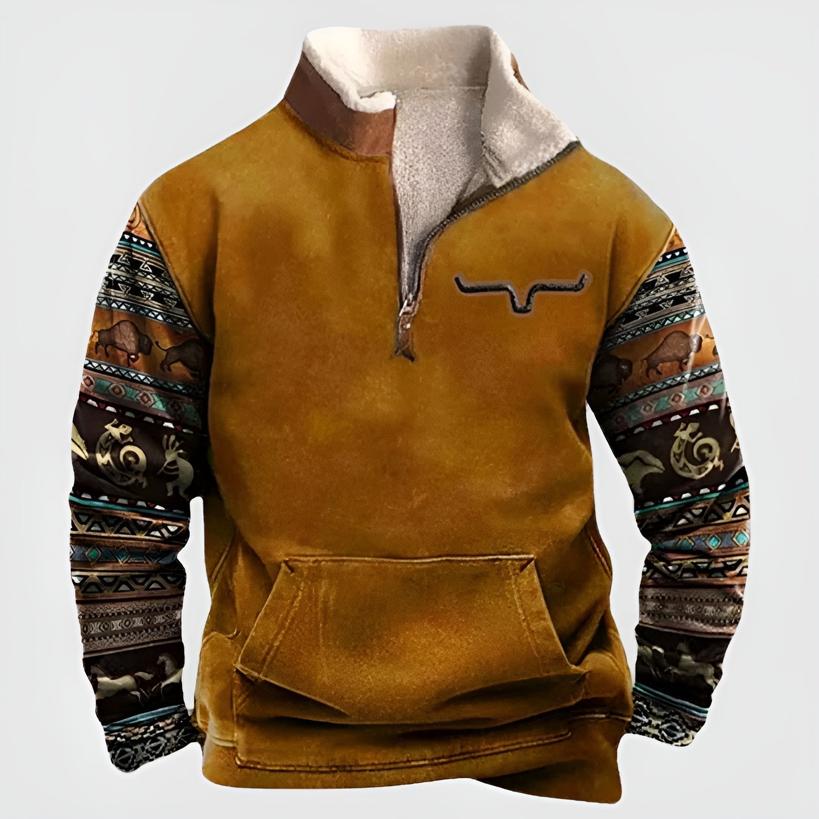 Jakob Sweater - Vintage Fleece Trui voor Mannen