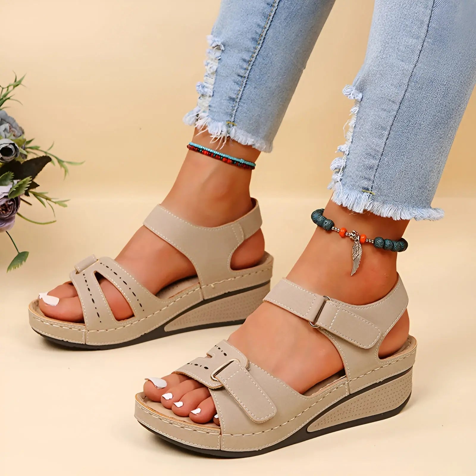 Cora Sandals - Elegant and Comfortable Orthopaedic Summer Sandals - Velari - VLP153