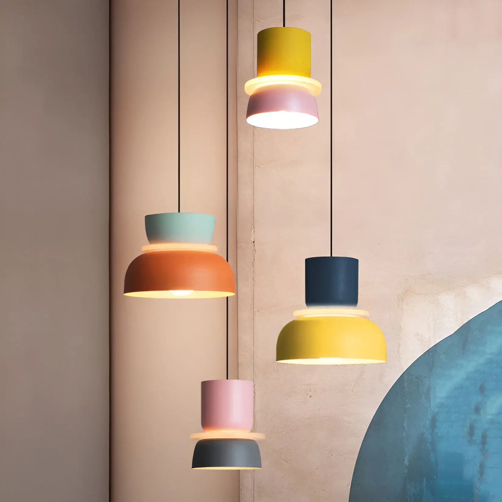 Cozy Lampara - Kleurrijke en Elegante Macaron LED Hanglamp - Velari - VLP049