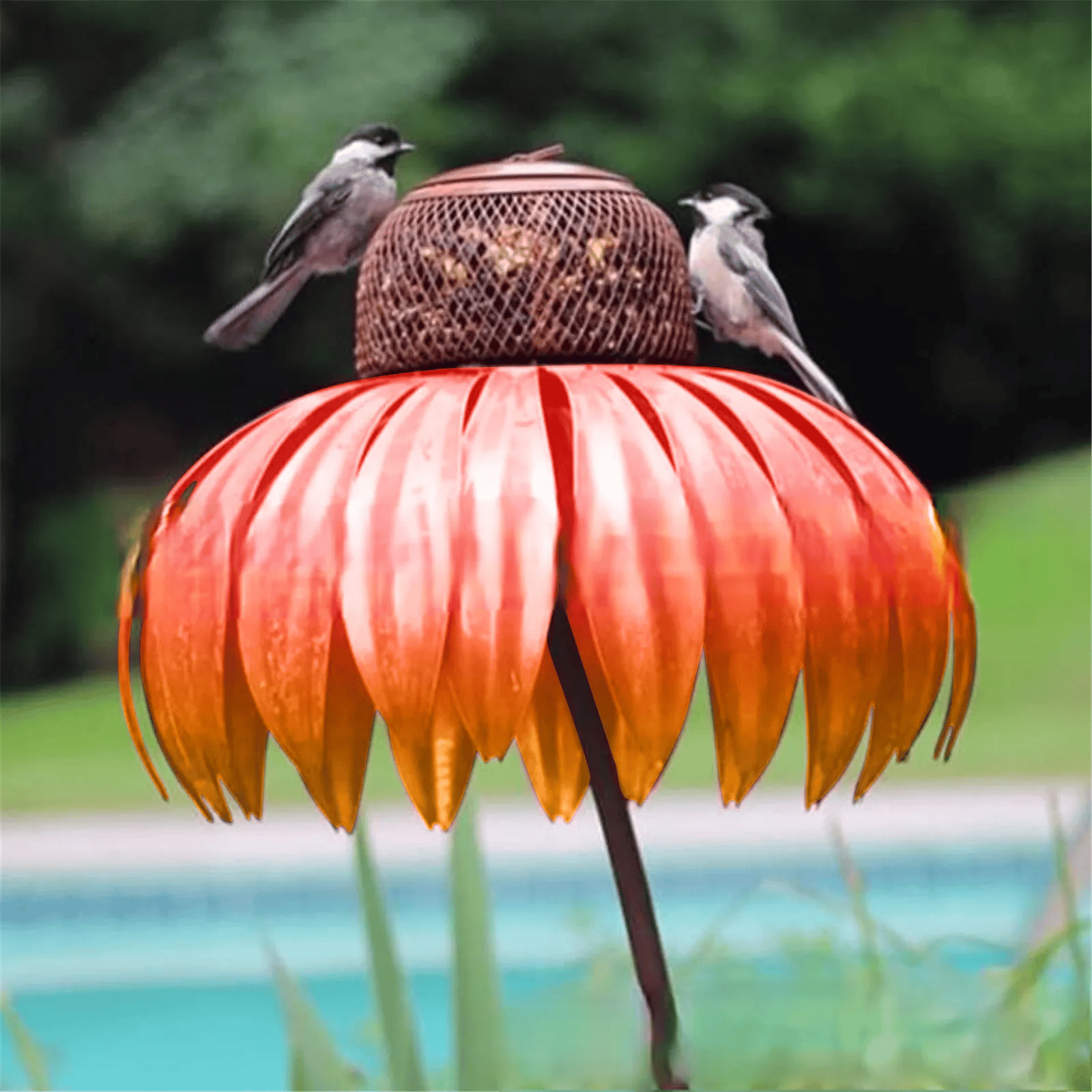 GardenGlow Futterstelle - Sonnenhut Vogelhaus Garten Deko Elegare