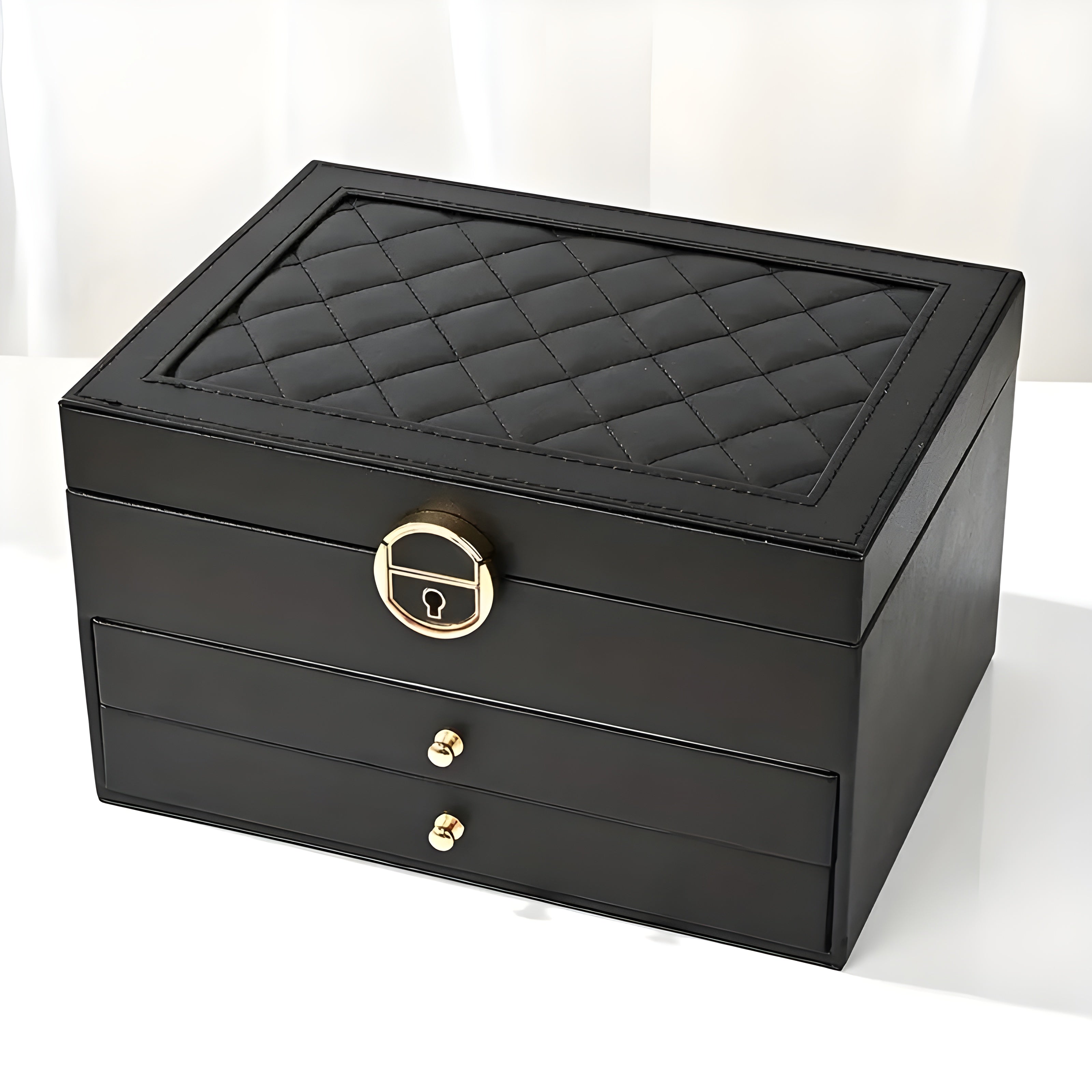 DiamondKeep Box - Elegante Drie-laagse Sieradendoos