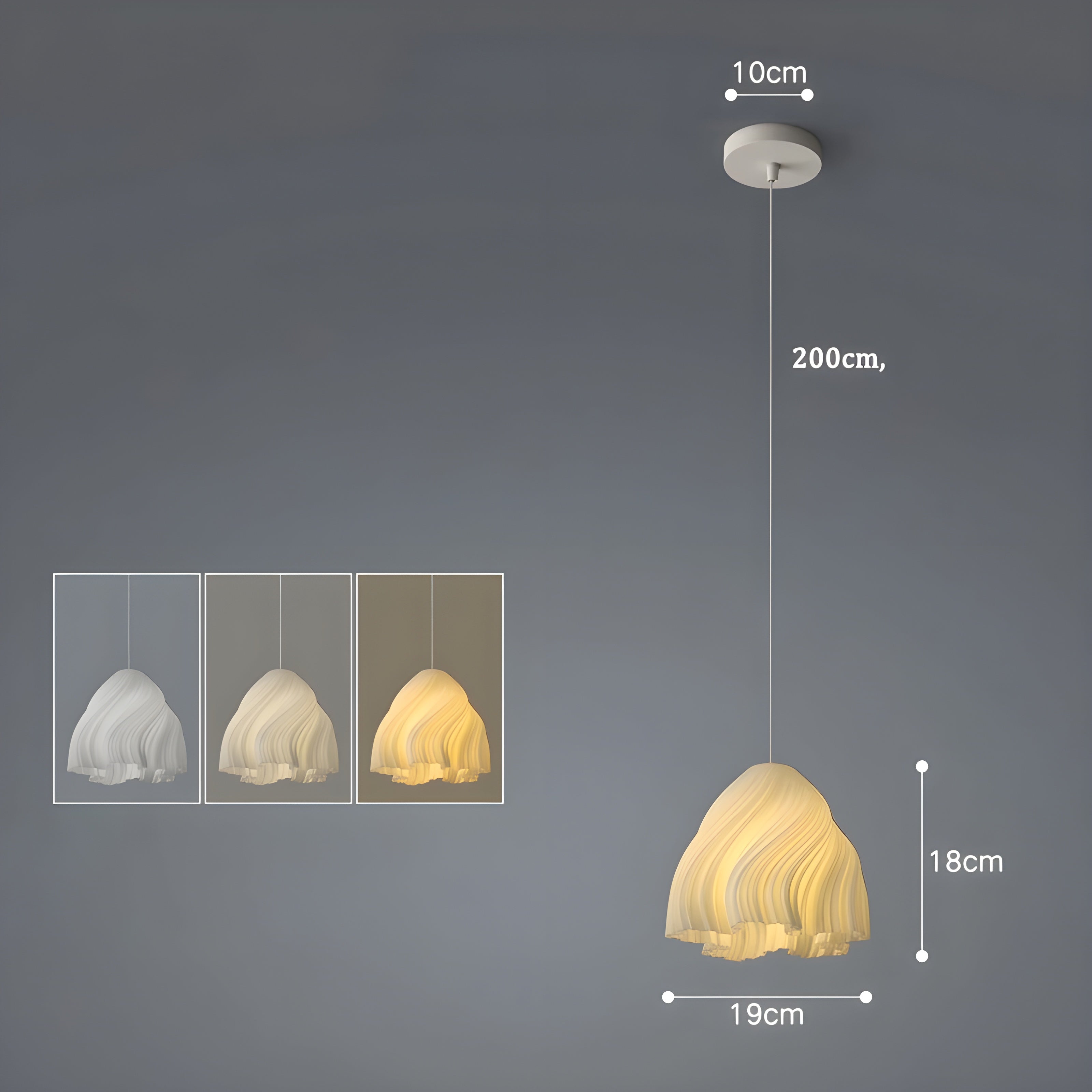 FloraBloom Light - Noordse 3D-Geprinte Bloem als Hanglamp