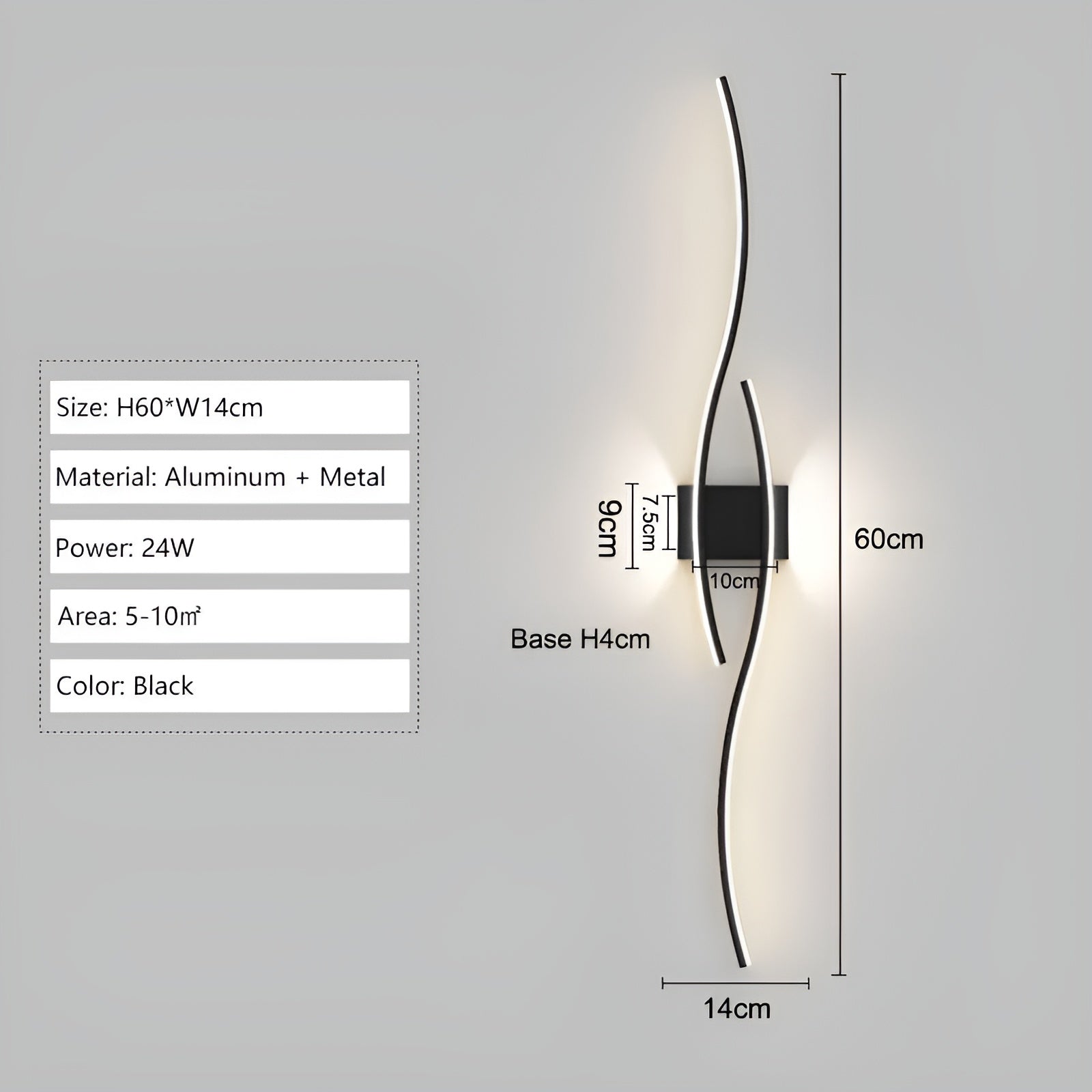 AisleRadiance Light - Nordic Flur LED Wandleuchte Elegare