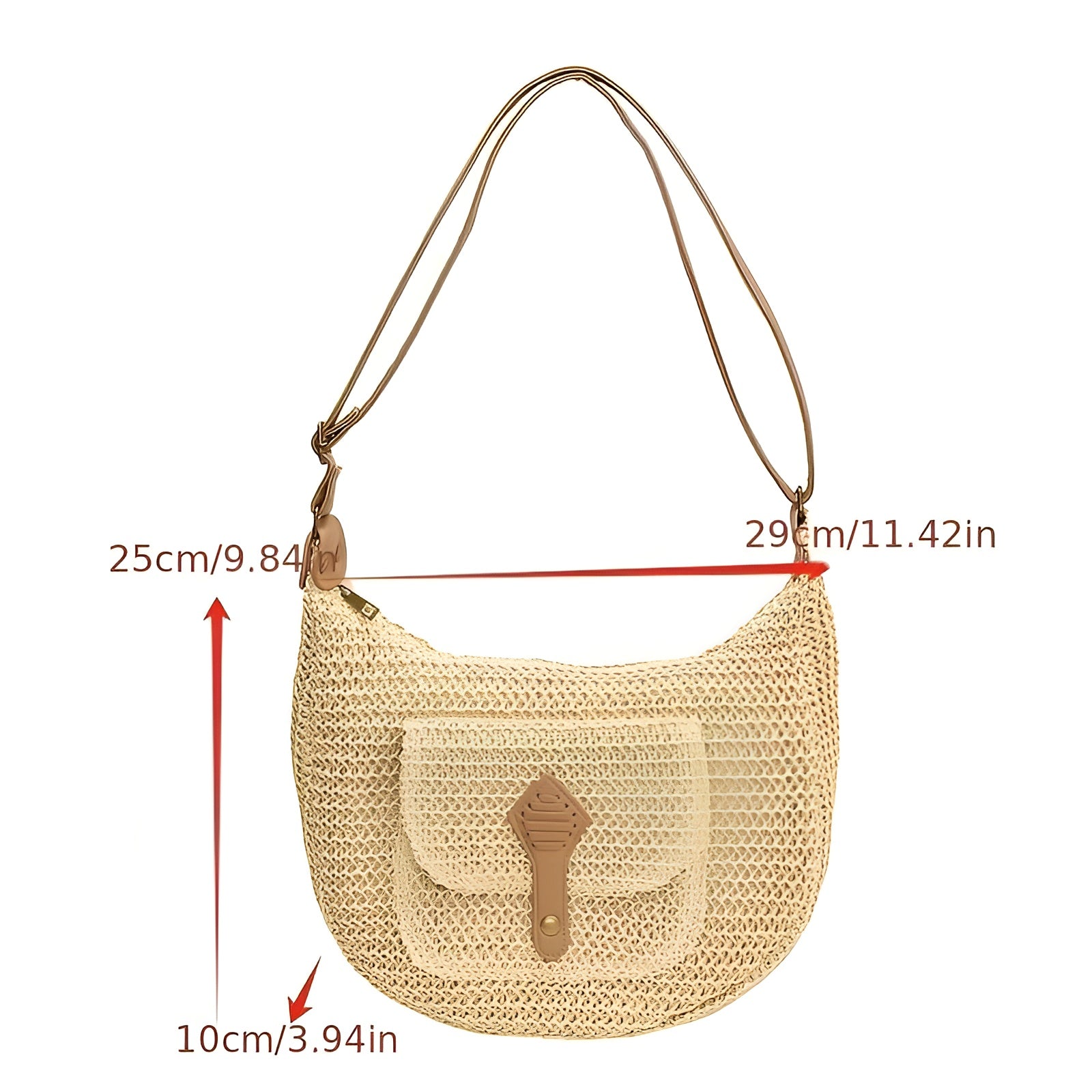 Ankia Tasche - Leichte Handgewebte Sommer Strandtasche Elegare