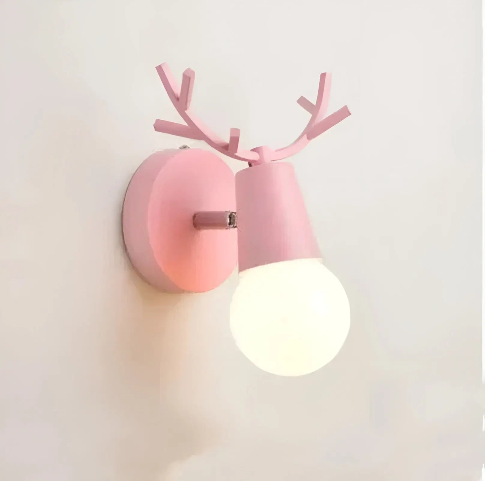 AntlerSpark Licht - Nordische Macaron Geweih LED Wandlampe Elegare