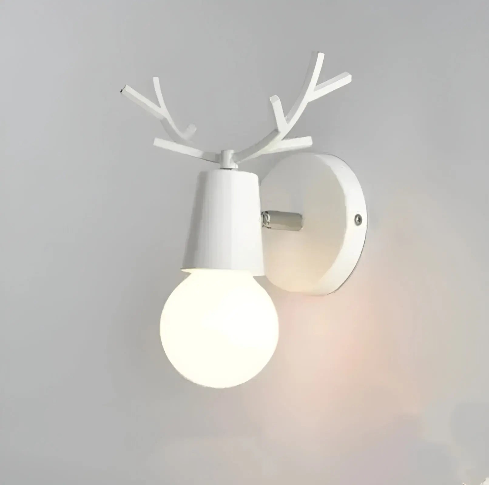 AntlerSpark Licht - Nordische Macaron Geweih LED Wandlampe Elegare