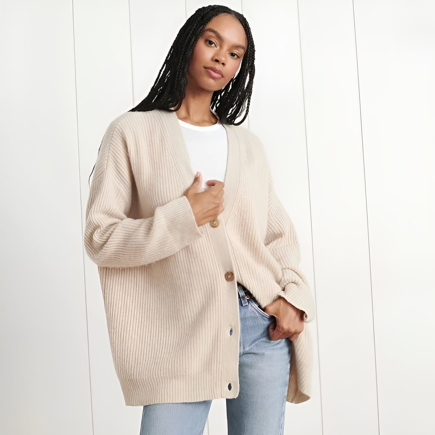 Charlotte Cardigan - Modischer Oversize-Cardigan für Damen Elegare