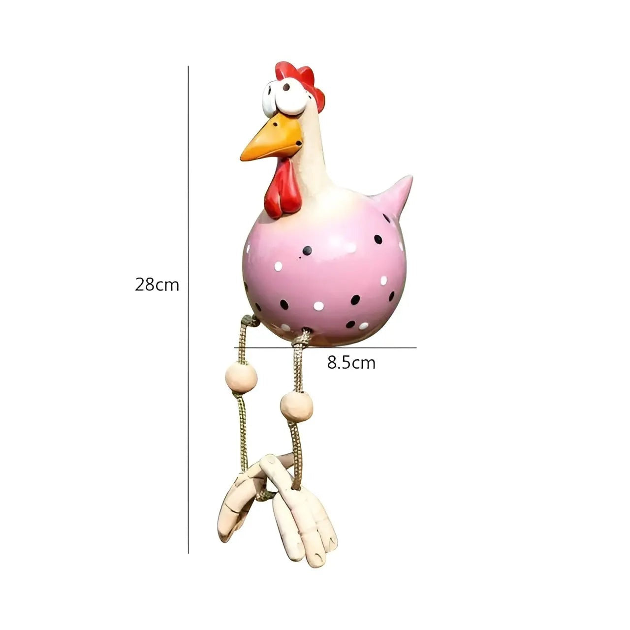 ChickChirp Skulpturen - Keramische Hühnerfiguren Gartendekoration Elegare