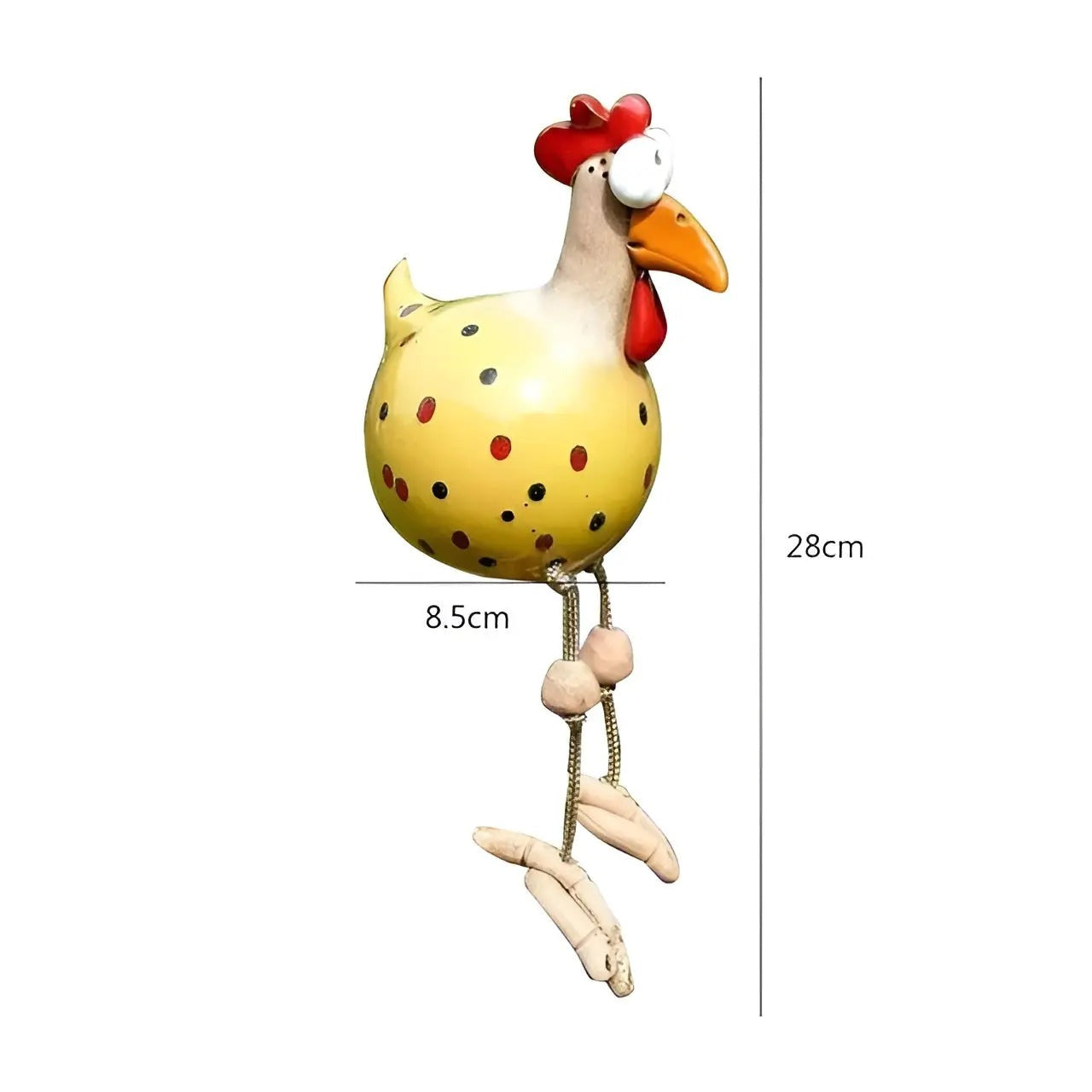 ChickChirp Skulpturen - Keramische Hühnerfiguren Gartendekoration Elegare