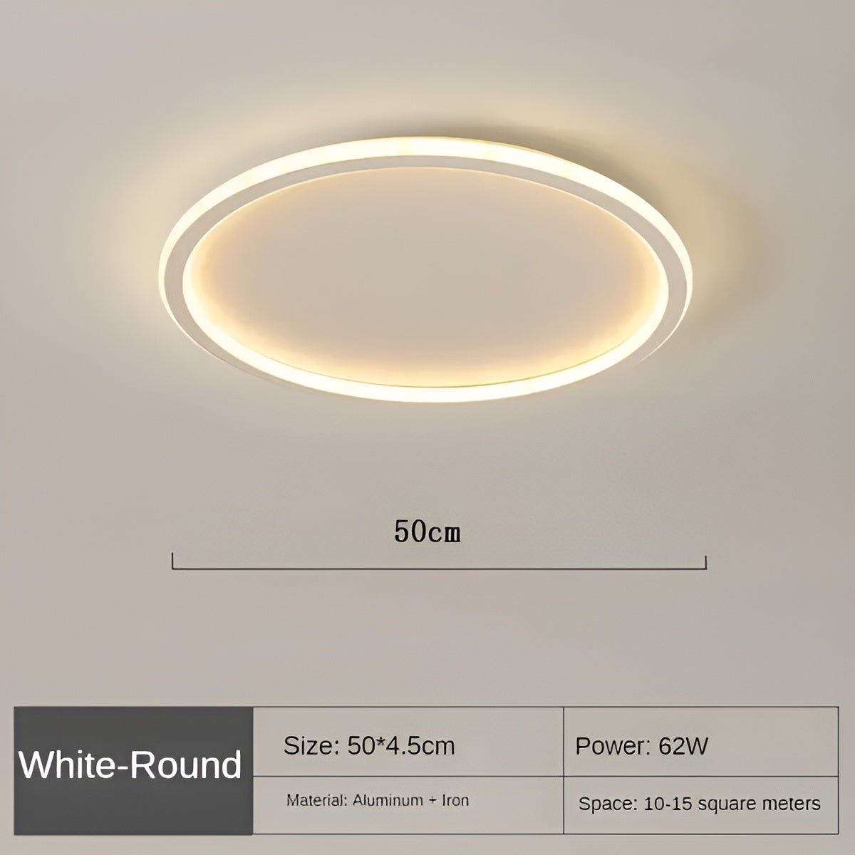 CircleBright Light - Minimalistische Runde Deckenleuchte für Ihr Zuhause Elegare