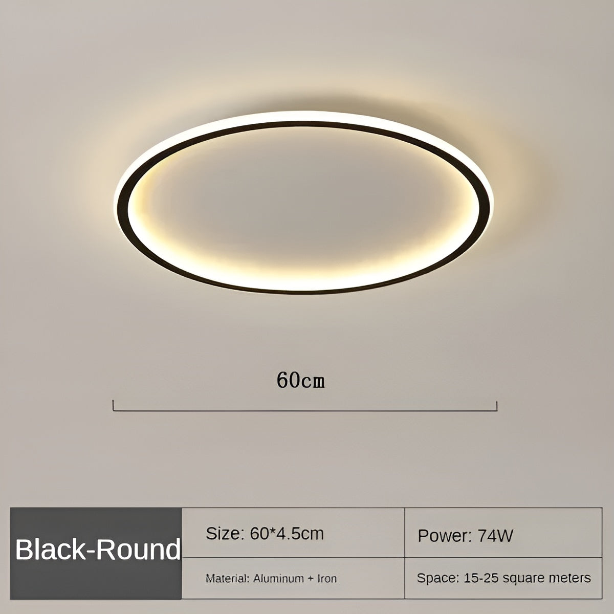 CircleBright Light - Minimalistische Runde Deckenleuchte für Ihr Zuhause Elegare