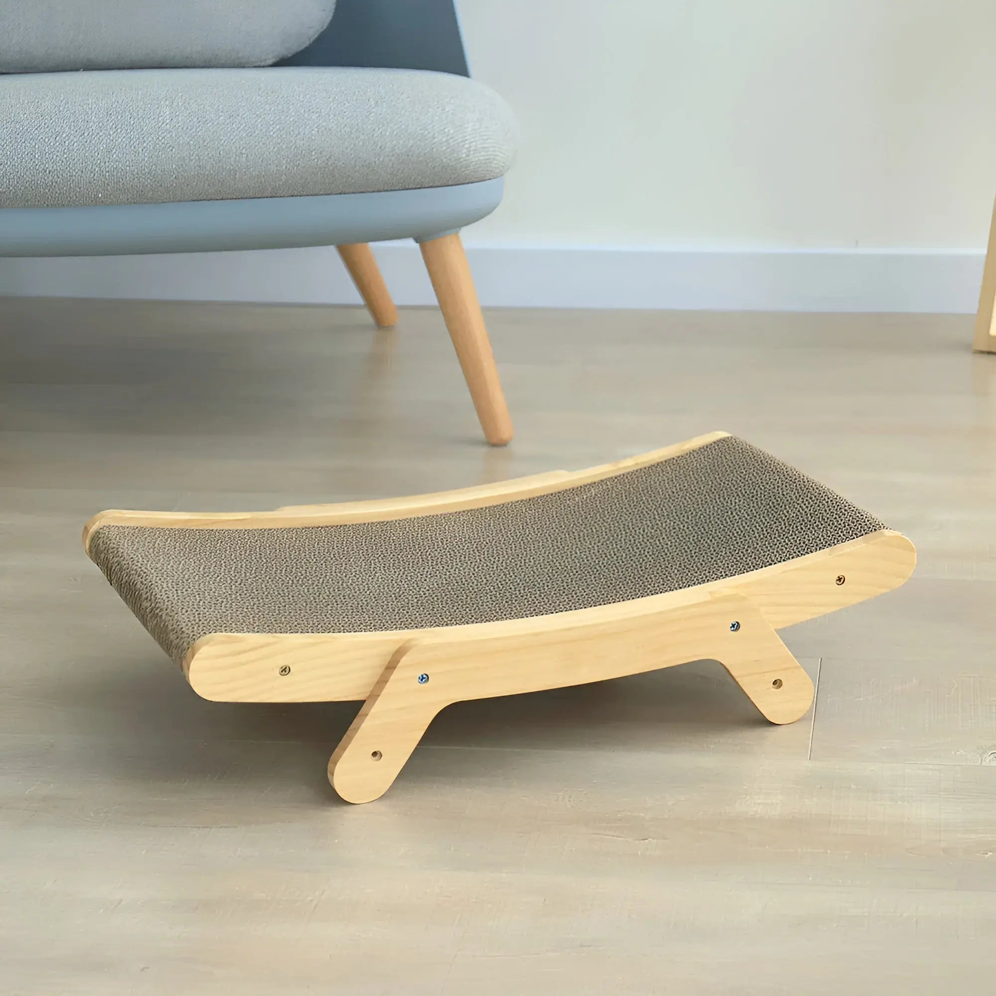 PurrPlay Board - Multifunctionele Verwijderbare Houten KattenKrabPlank - Velari - VLP164