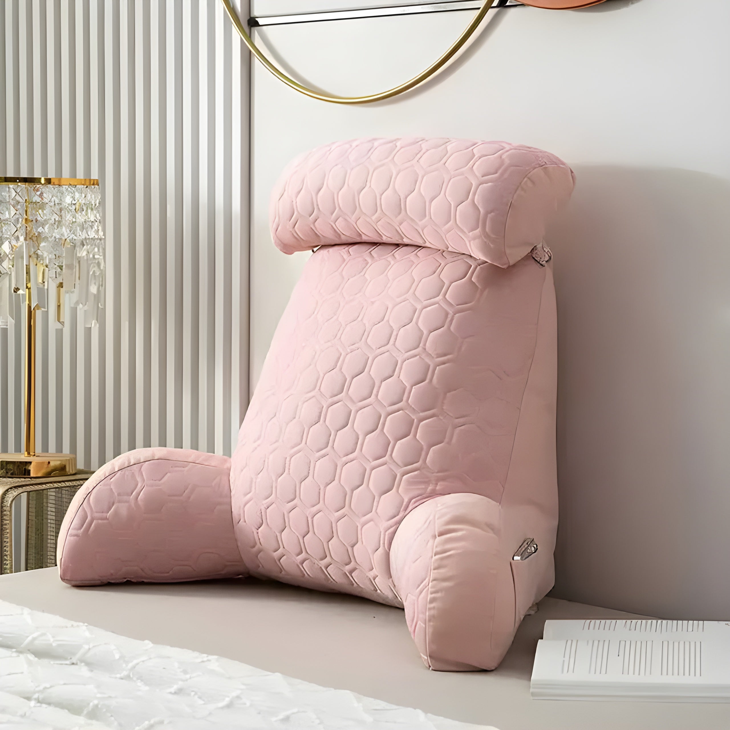 ComfortPeak Pillow- Verkoelend Latex Hoofdkussen voor Rugleuning