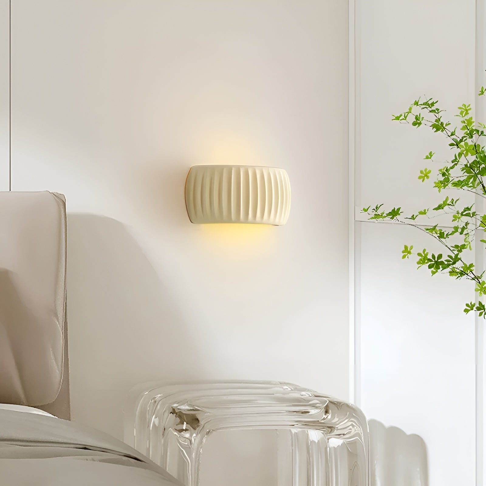 CreamDream Lamp - Nordische Dekorative Gerippte Wandlampe Elegare