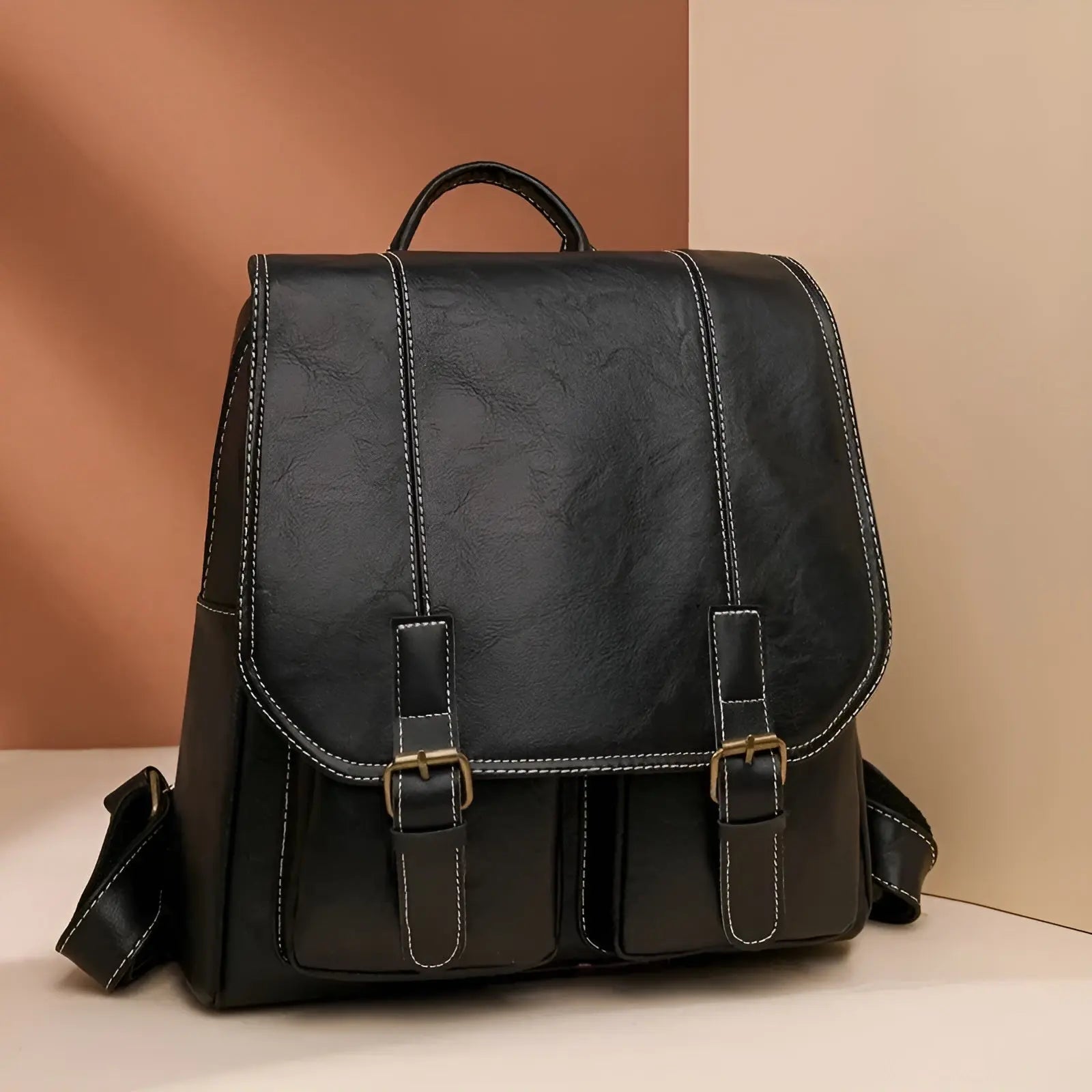 Leni Backpack - Vintage Leren Rugzak Voor Vrouwen - Velari - VLP159