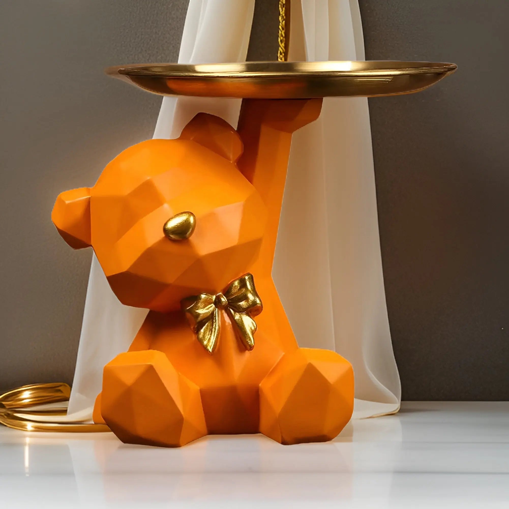 Bear Key Holder - Multifunctionele Geometrische Beren Sleutelhanger en Bureau Decoratie - Velari - VLP026