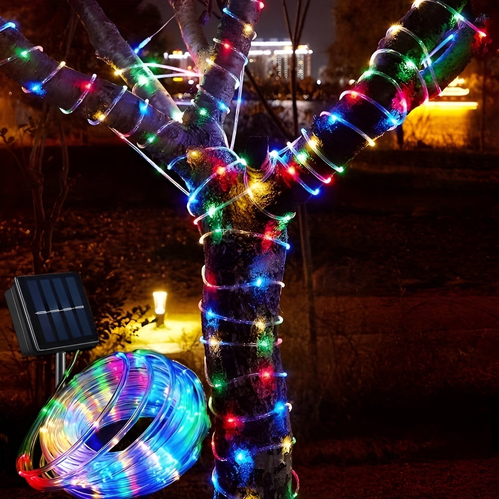 FairyGleam Light - Solarbetriebene Garten Lichterkette LED für Außenbereich Elegare