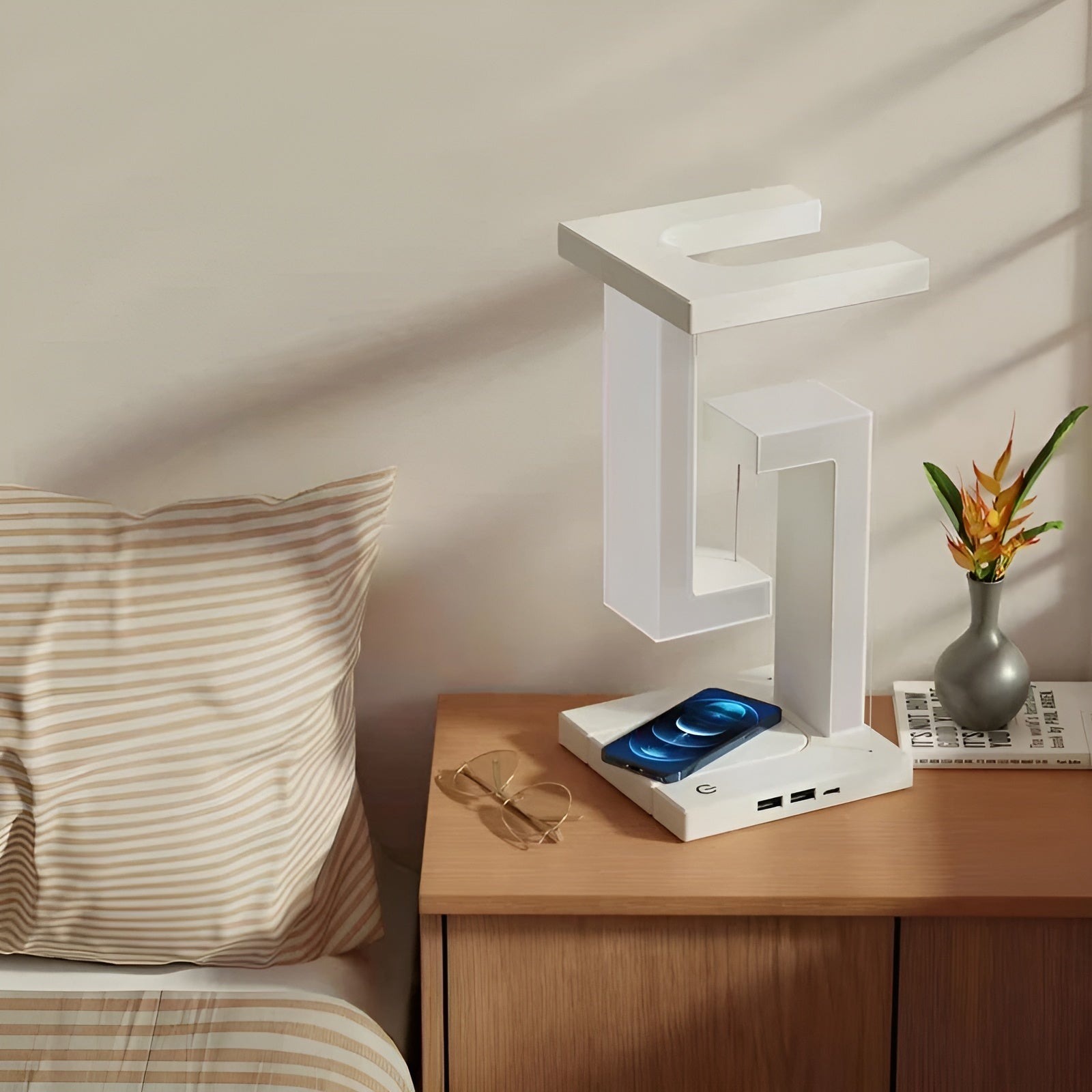 FloatLuxe Lampe - Schwebende Touch-Control Dekorative Lampe für Zuhause und Büro Elegare