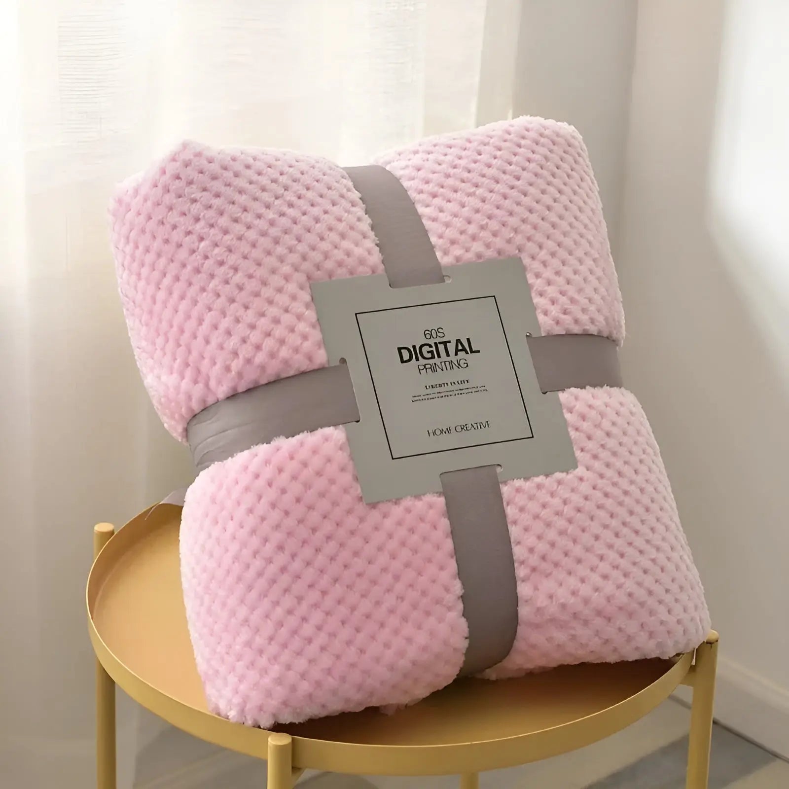 FluffyDream Blanket - Dickes Fluffiges Einfarbiges Kingsize Bettlaken Elegare