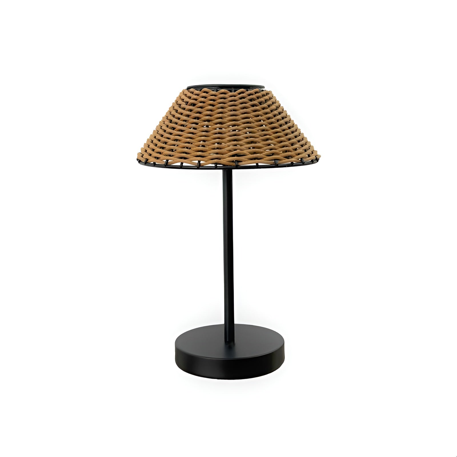 GardenWoven Lampe - Wetterfeste Solarbetriebene Woven Tischlampe Elegare