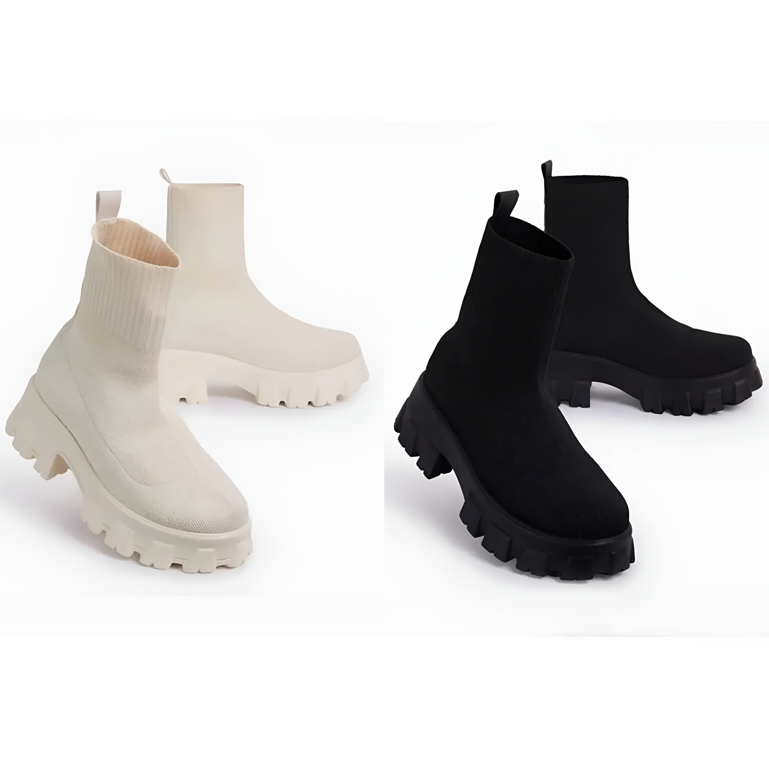 GlamFit Boots - Modische Stiefeletten mit dehnbarem Stoff Elegare