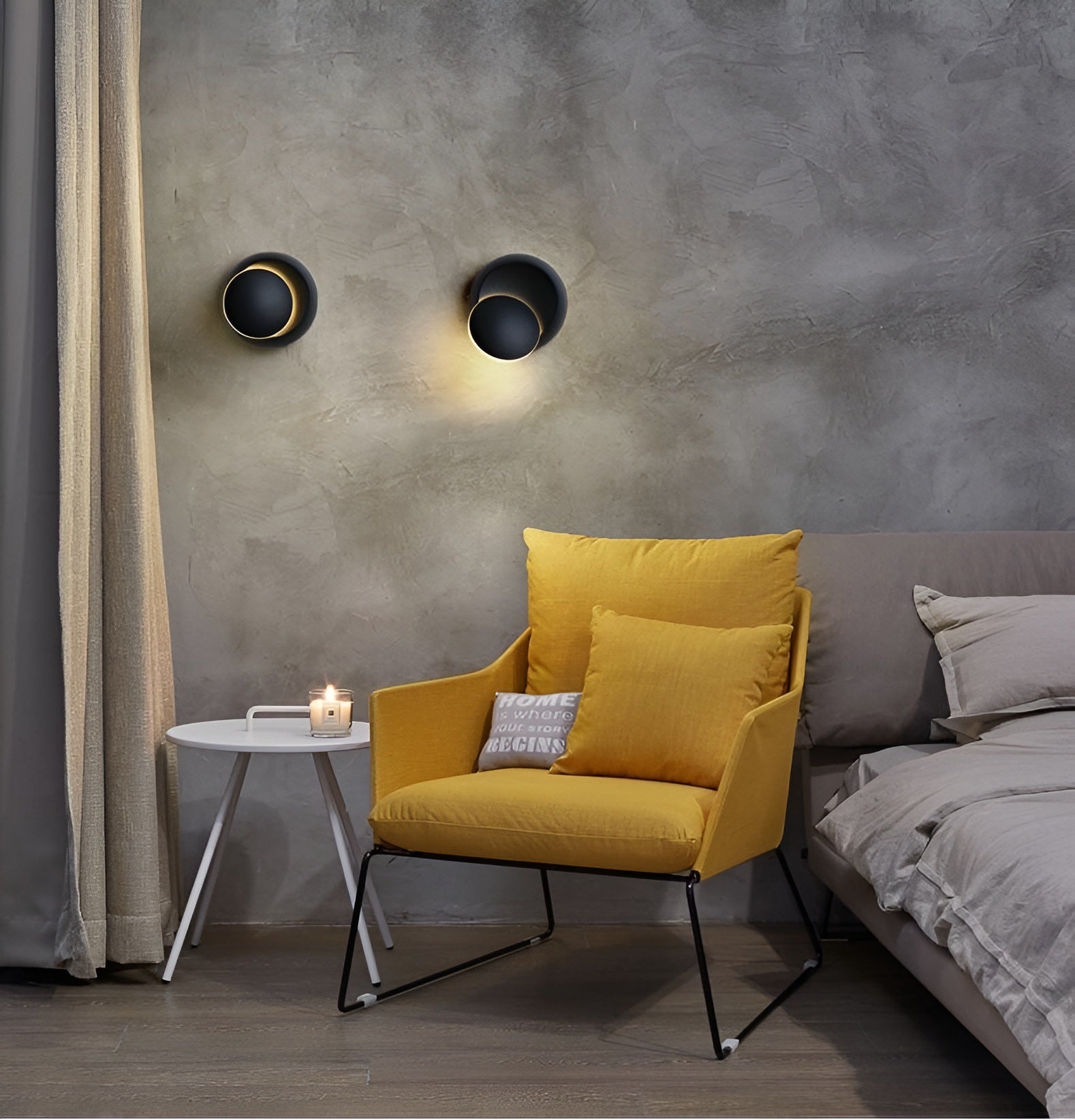 GlamSpin Light - 350 Grad Rotierbare Moderne Wandlampe Elegare